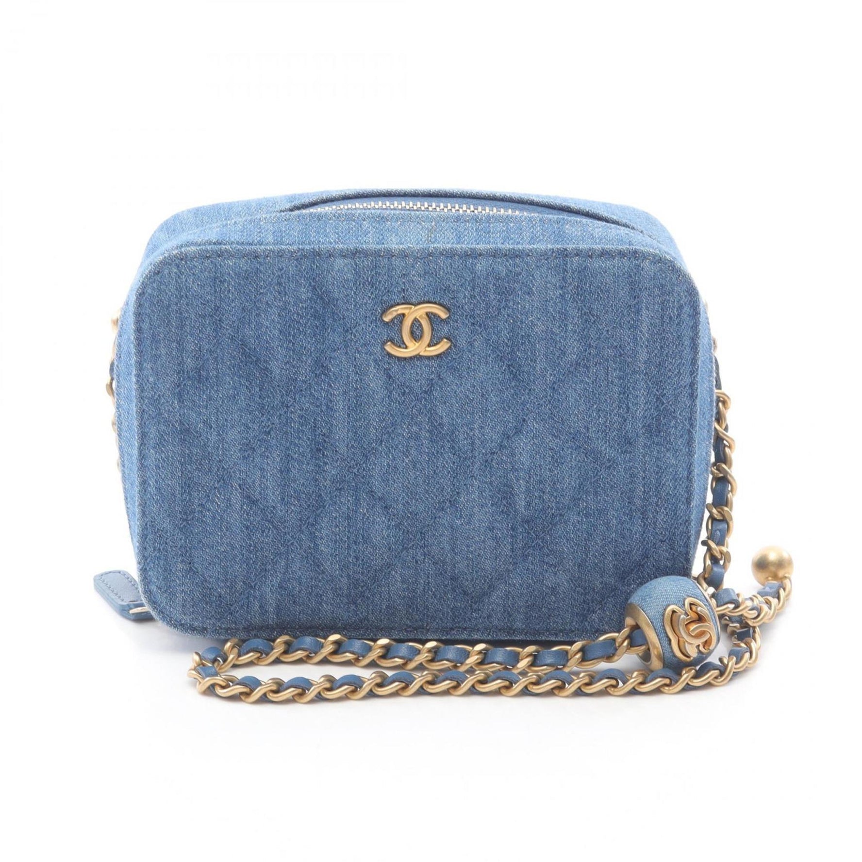 CHANEL Matelasse Shoulder Bag, Denim