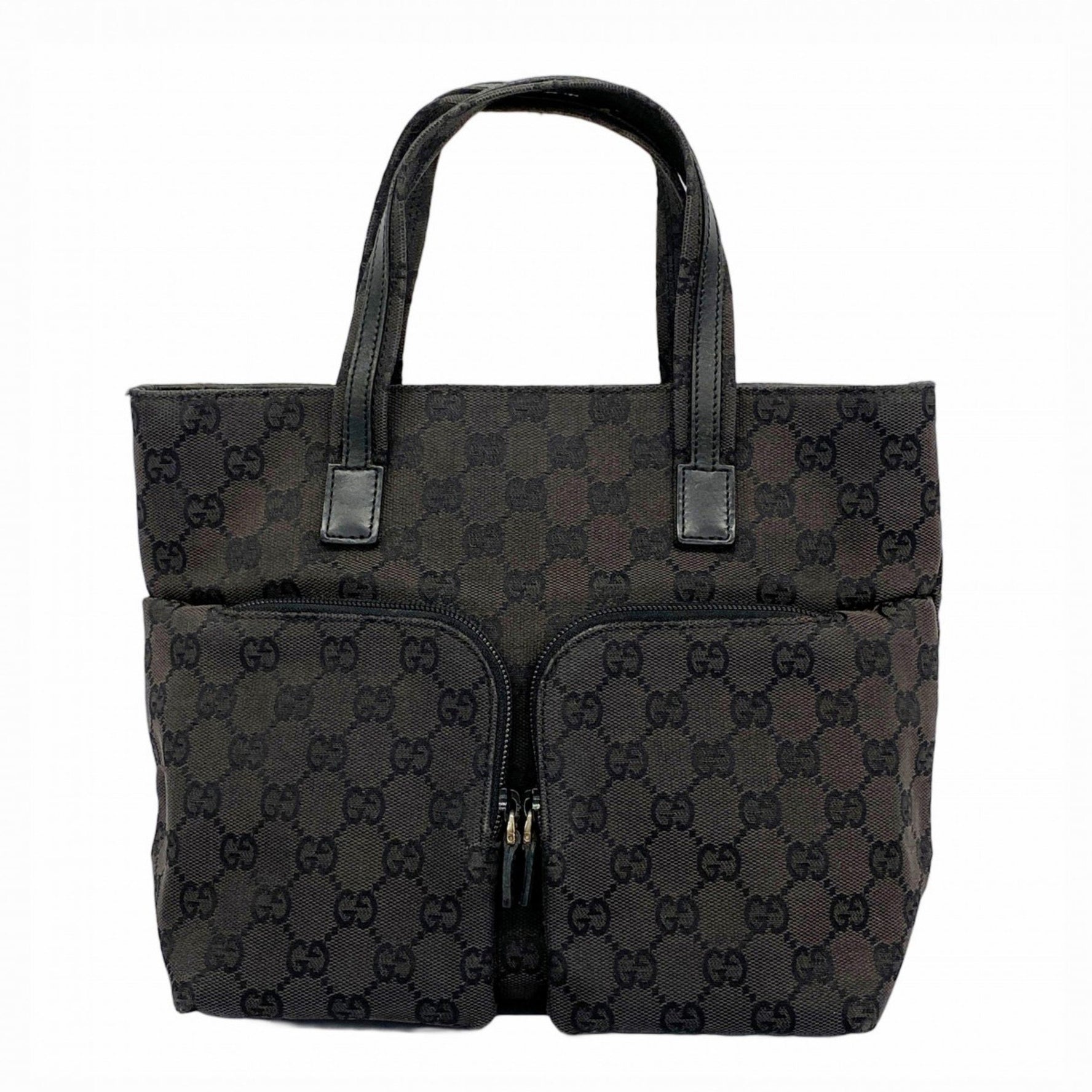 Gucci GG Canvas 002 1080 Handbag, Black, Women's