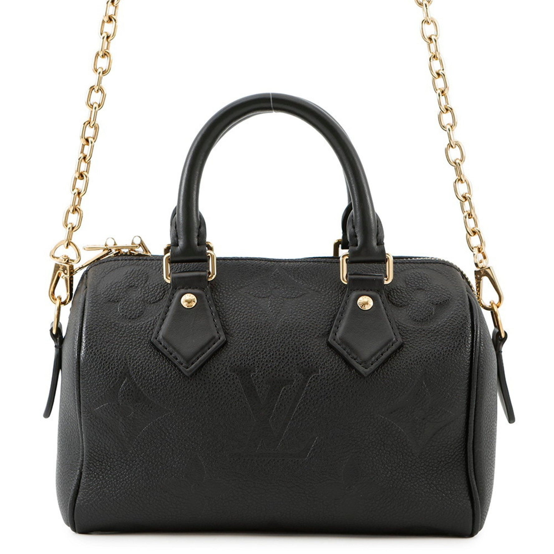 Louis Vuitton Monogram Empreinte Speedy Bandouliere 20 Handbag M58953 2-way Black