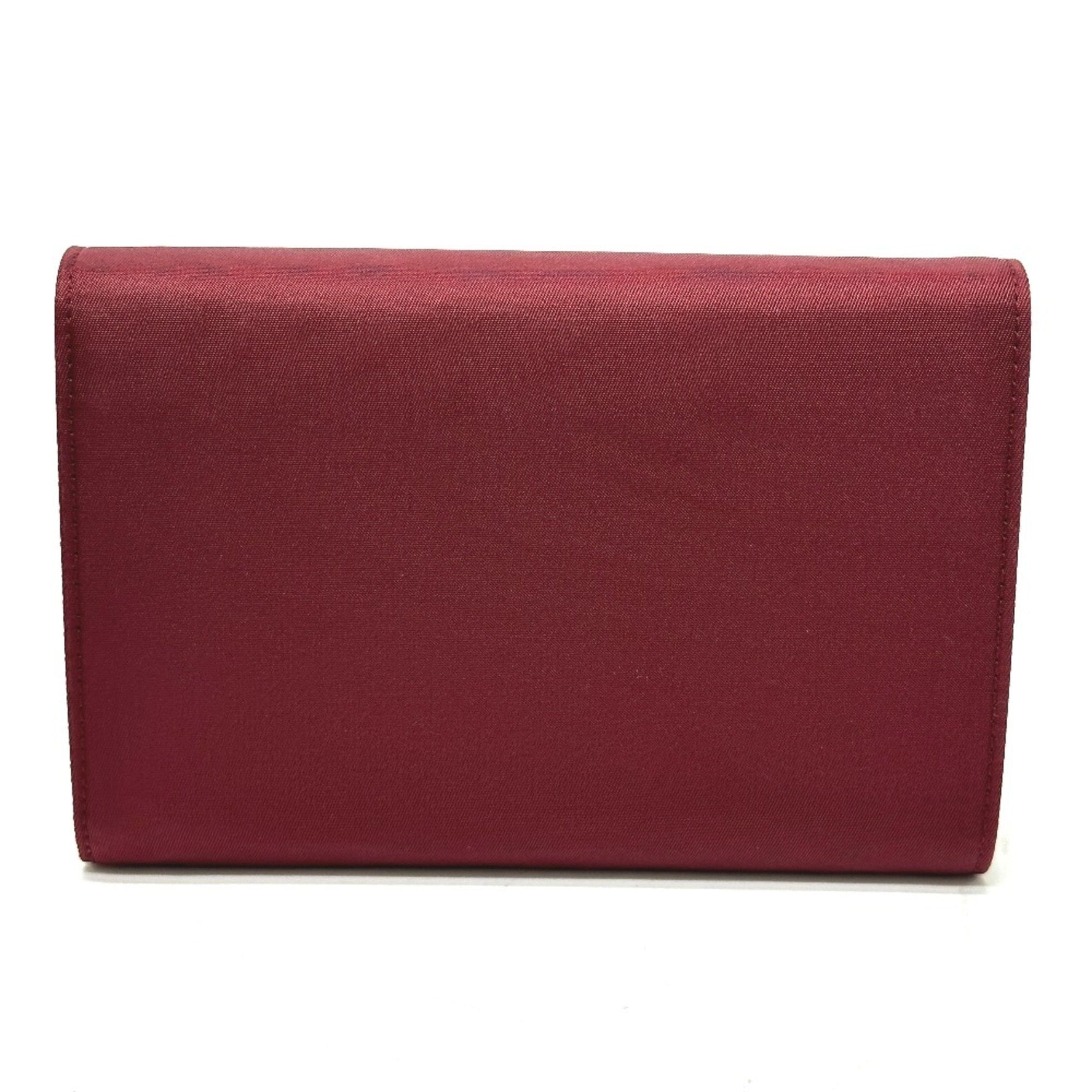 PRADA Compact wallet Trifold wallet wine-red
