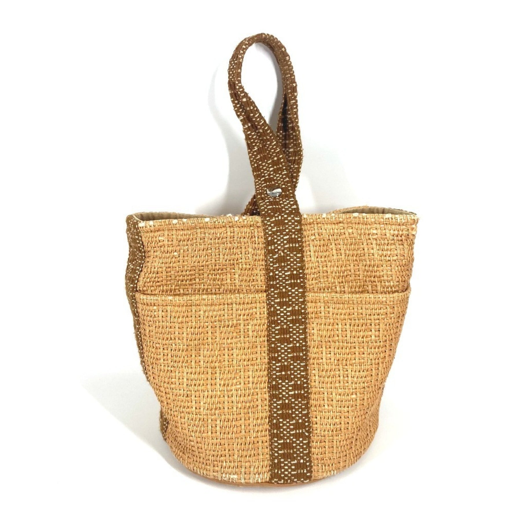 HERMES Tamour MM Bag Tote Handbag Cotton Men's