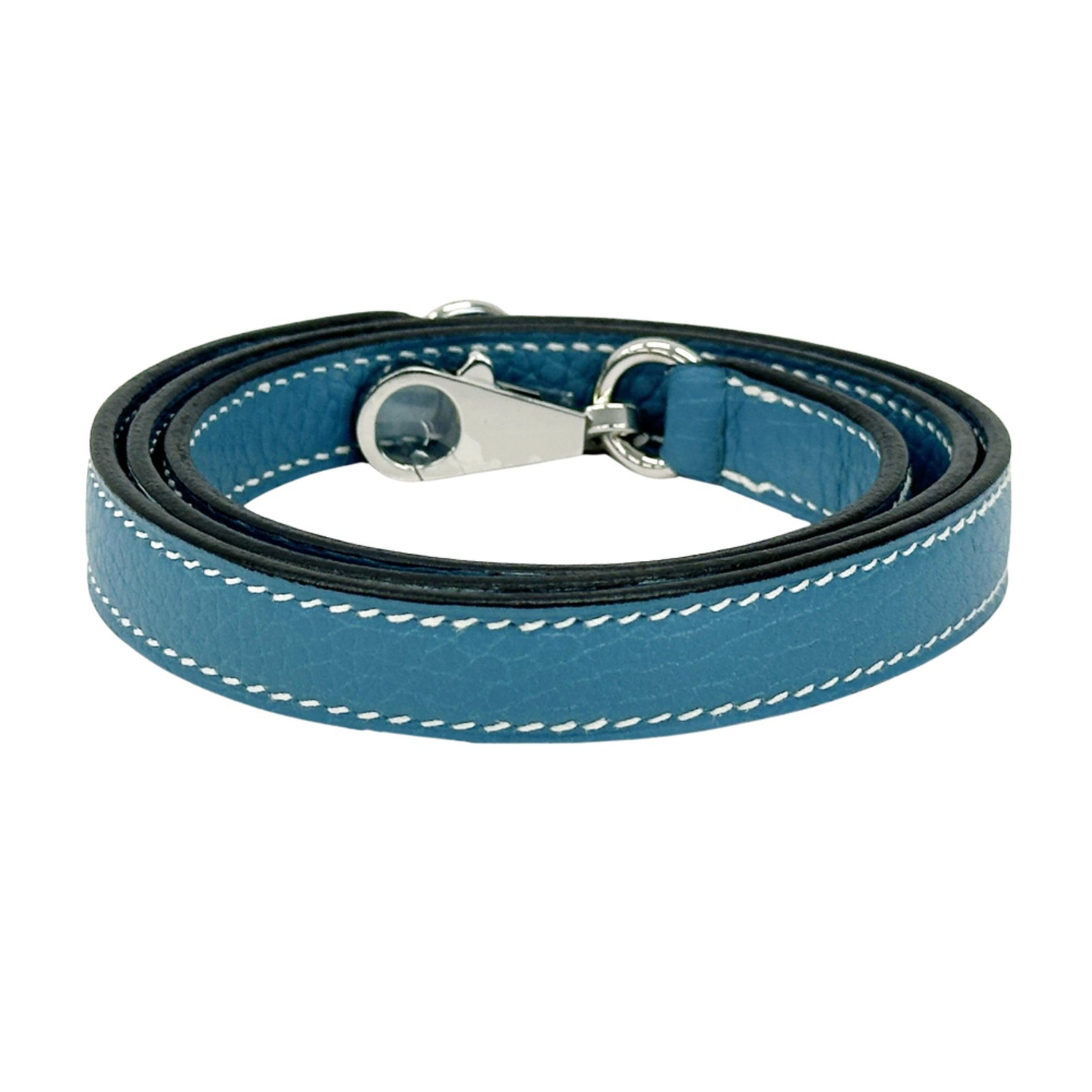 Hermes Hermès Togo shoulder strap light blue