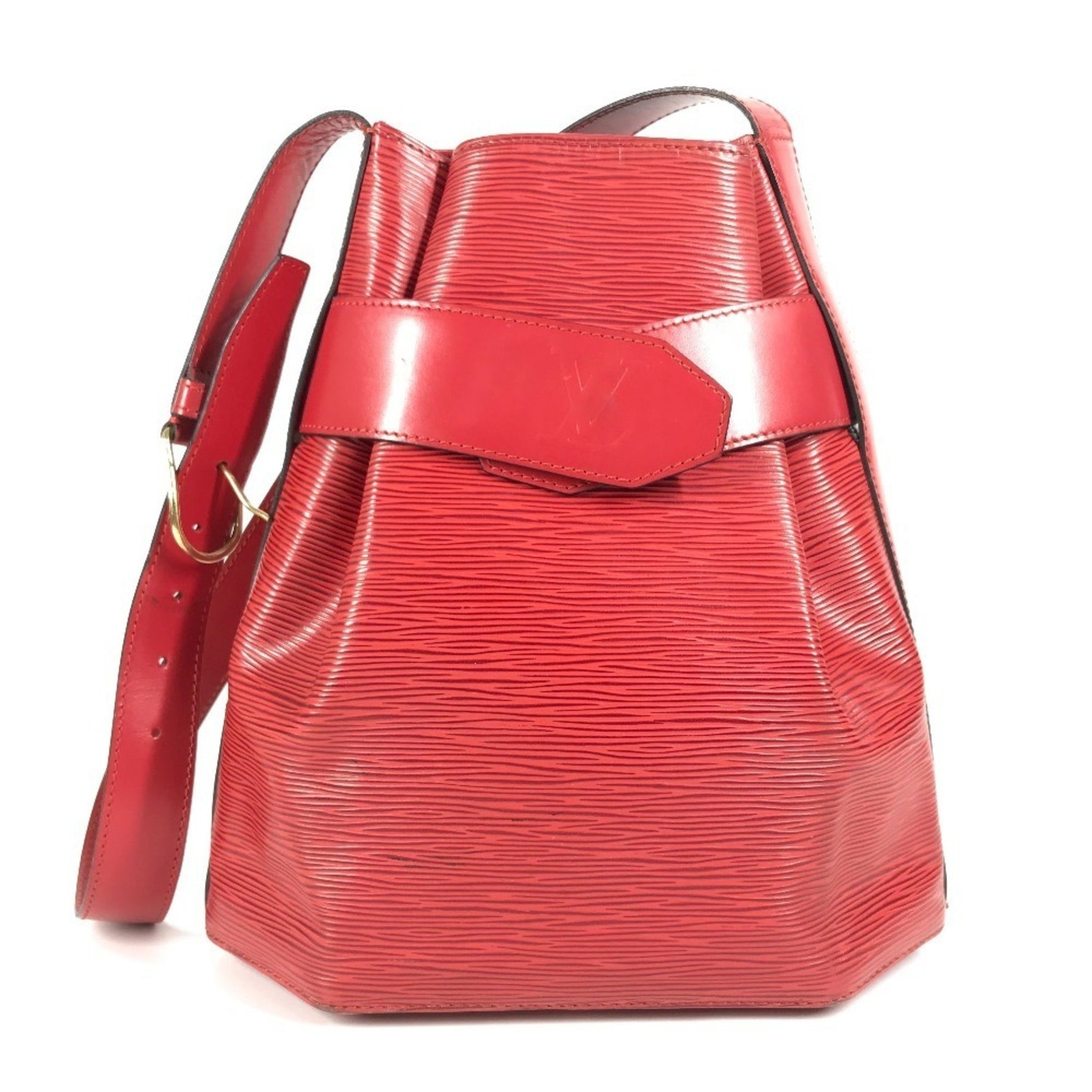 LOUIS VUITTON Epi Leather Sac de Paul PM Shoulder Bag, Castilian Red