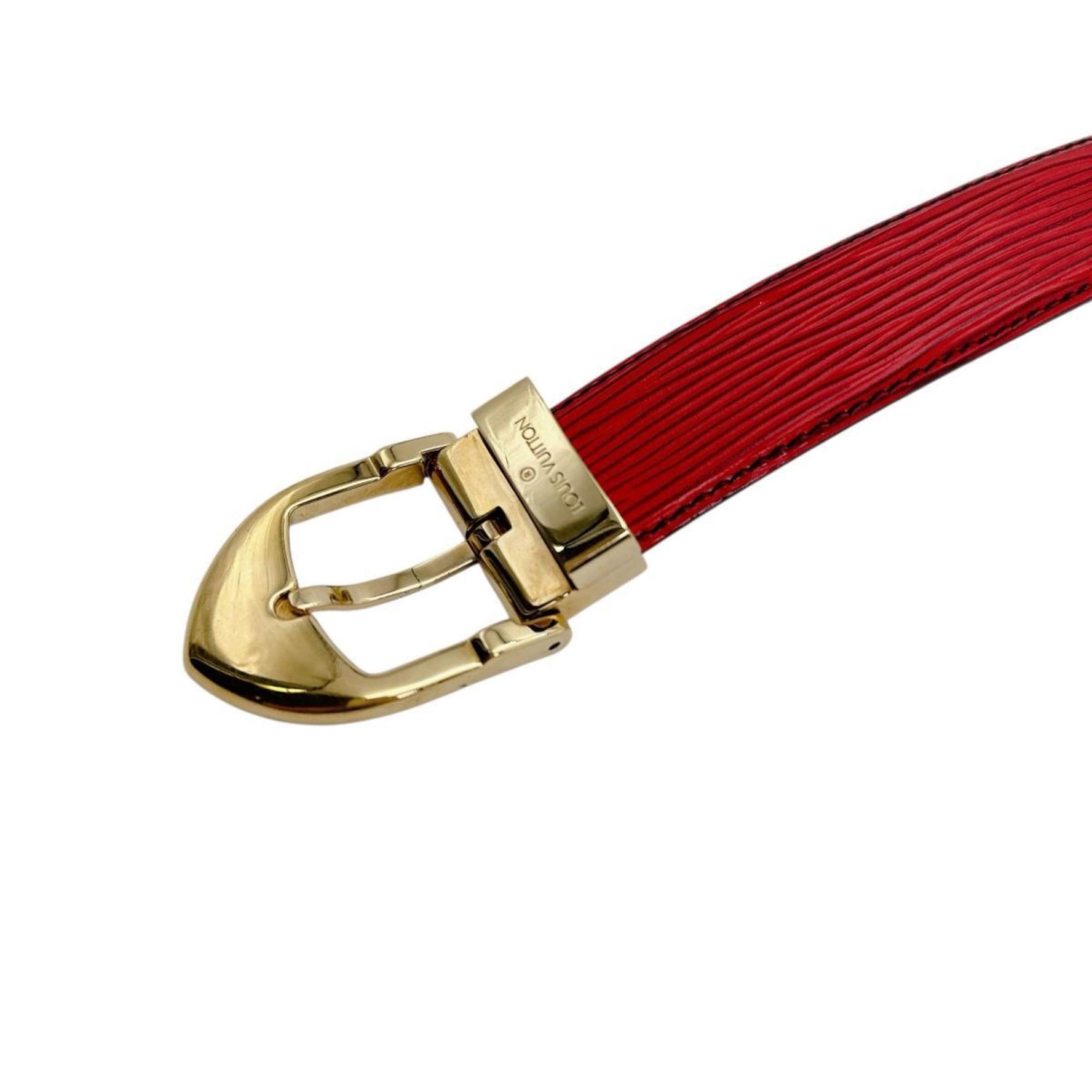 Louis Vuitton Belt Epi Red Leather
