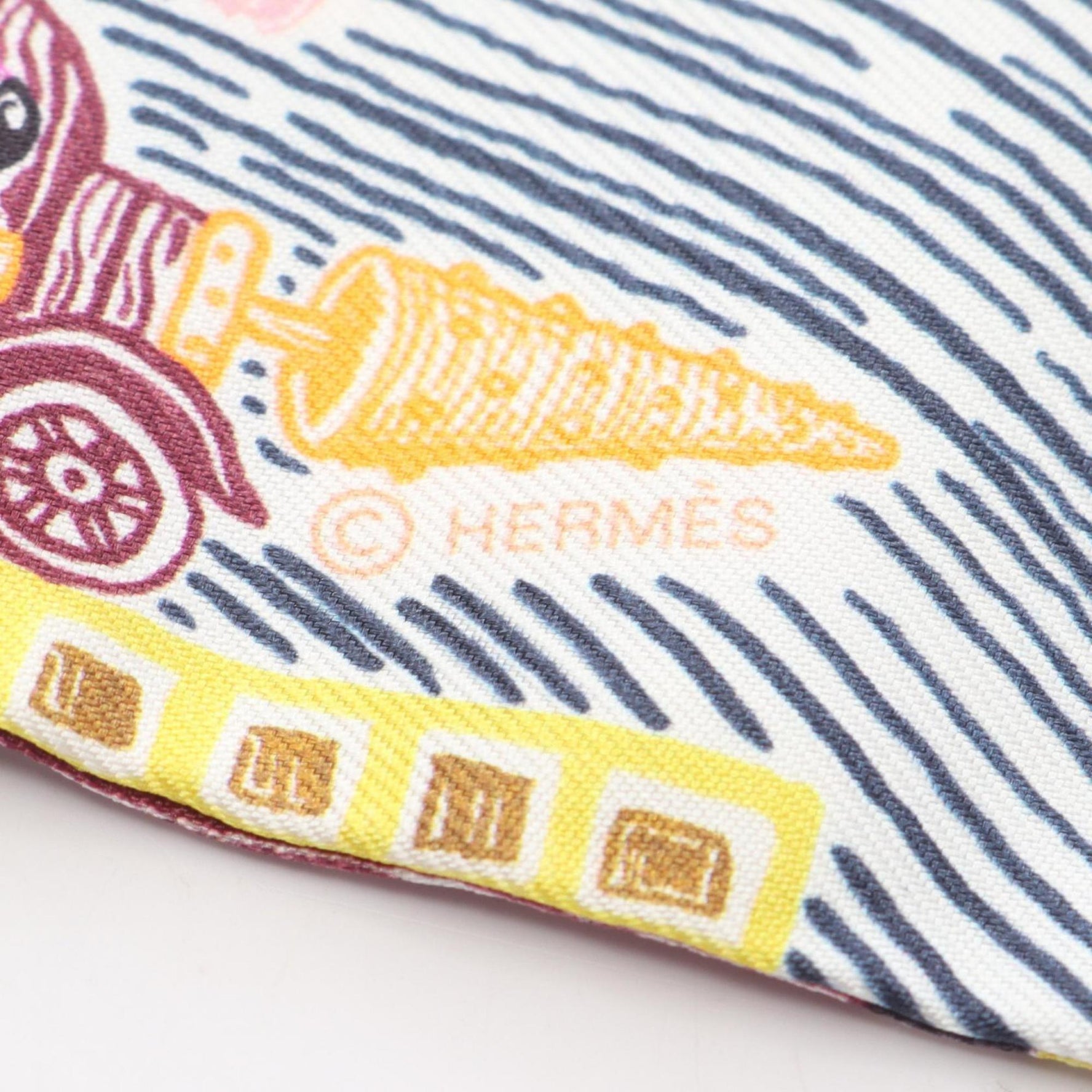 Hermes Hermès Twilly Super Silk Quest Scarf, Silk, Multicolor