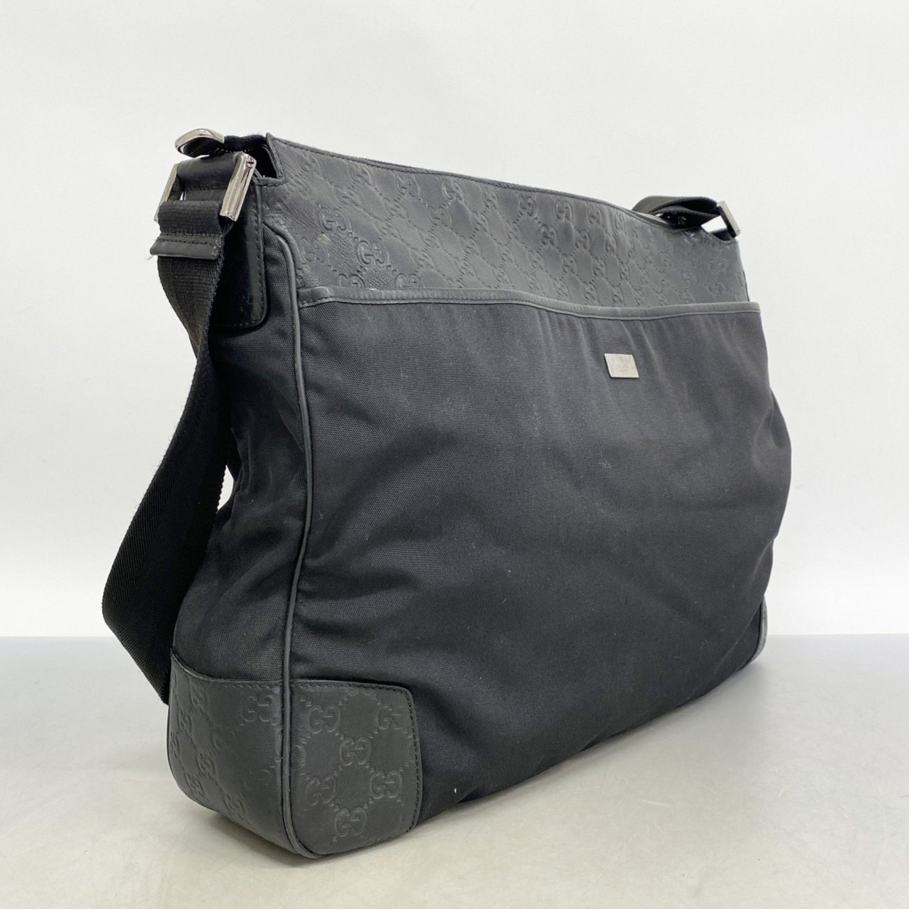 Gucci Shoulder Bag Guccissima Leather Nylon
