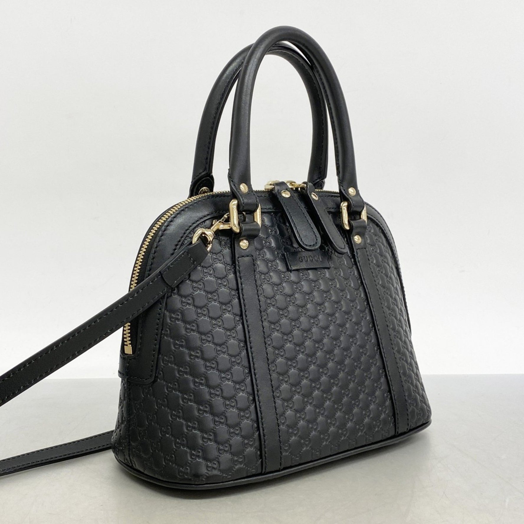 Gucci Micro Guccissima Handbag Leather Champagne Bag