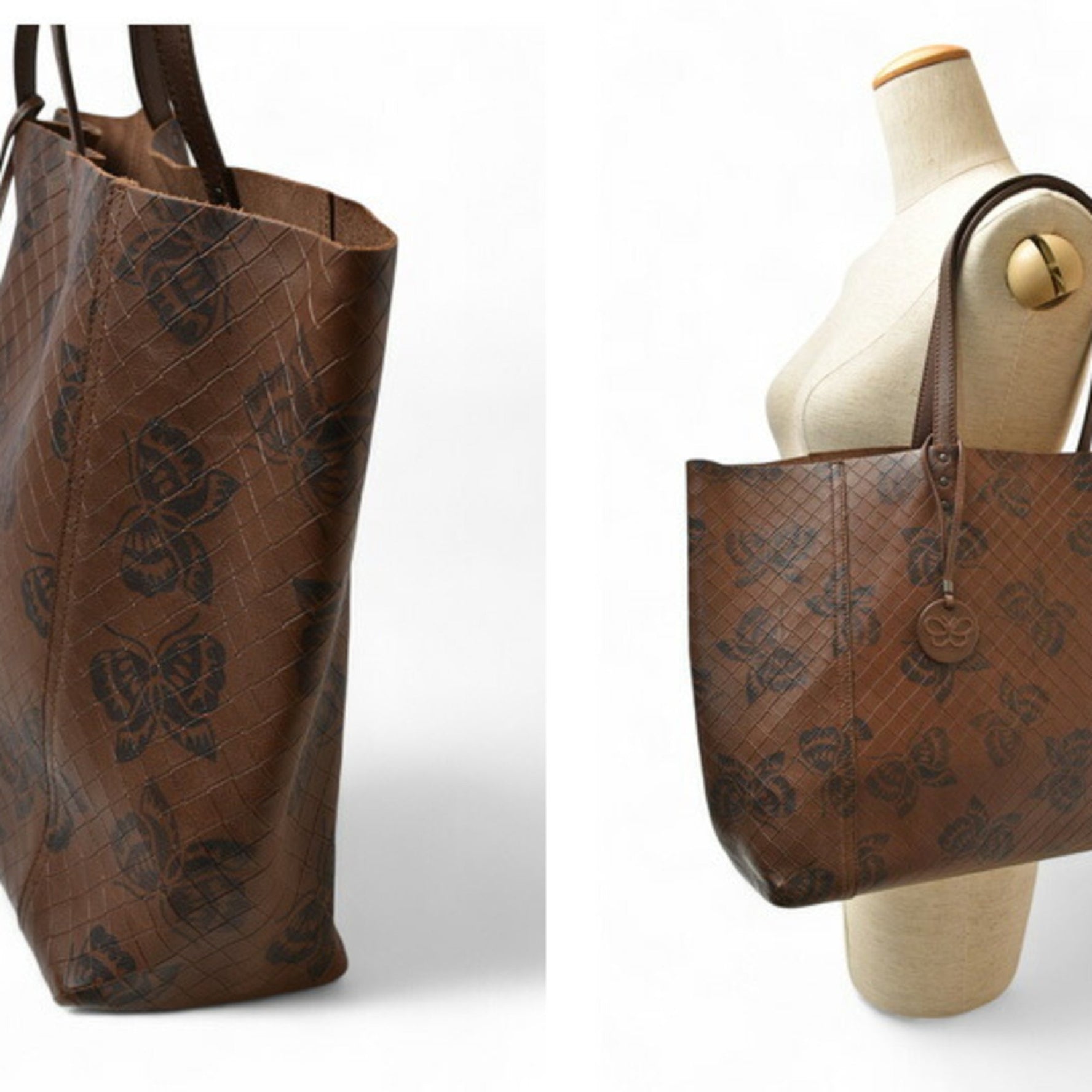 Bottega Veneta Tote Bag BOTTEGA VENETA Intreccio Mirage Butterfly Dark Brown