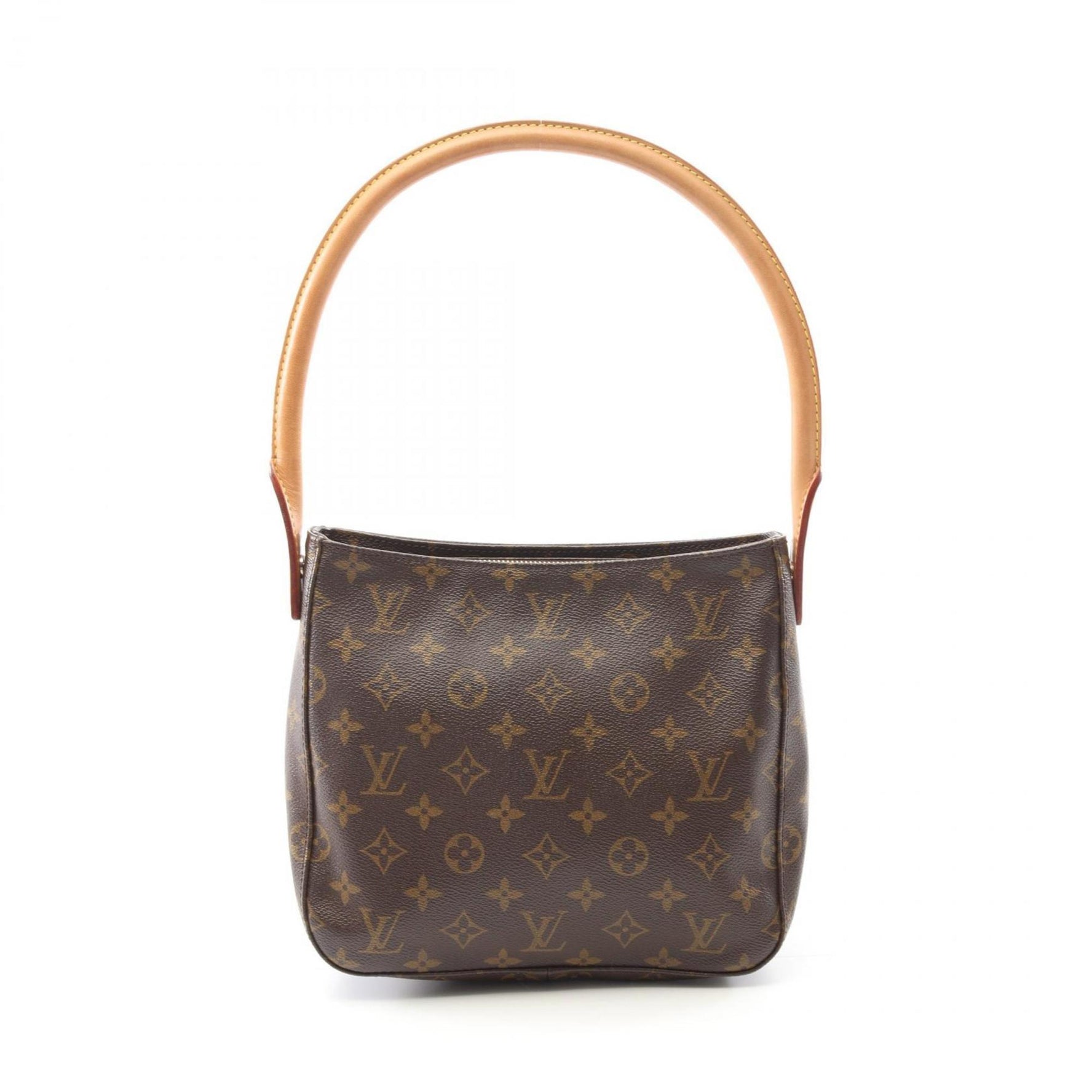 Louis Vuitton Looping MM Monogram Shoulder Bag Coated Canvas Leather