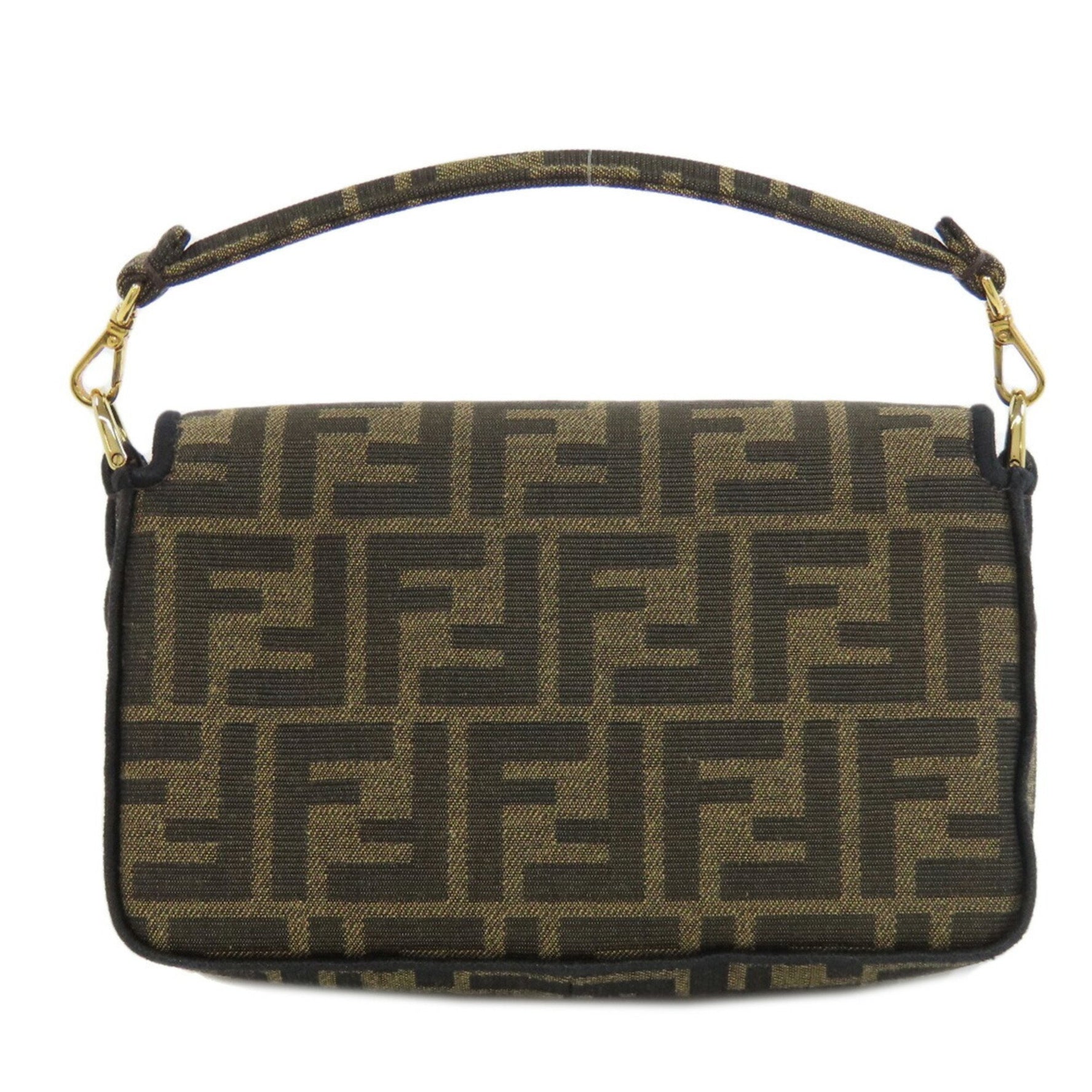 FENDI Zucca pattern shoulder bag canvas