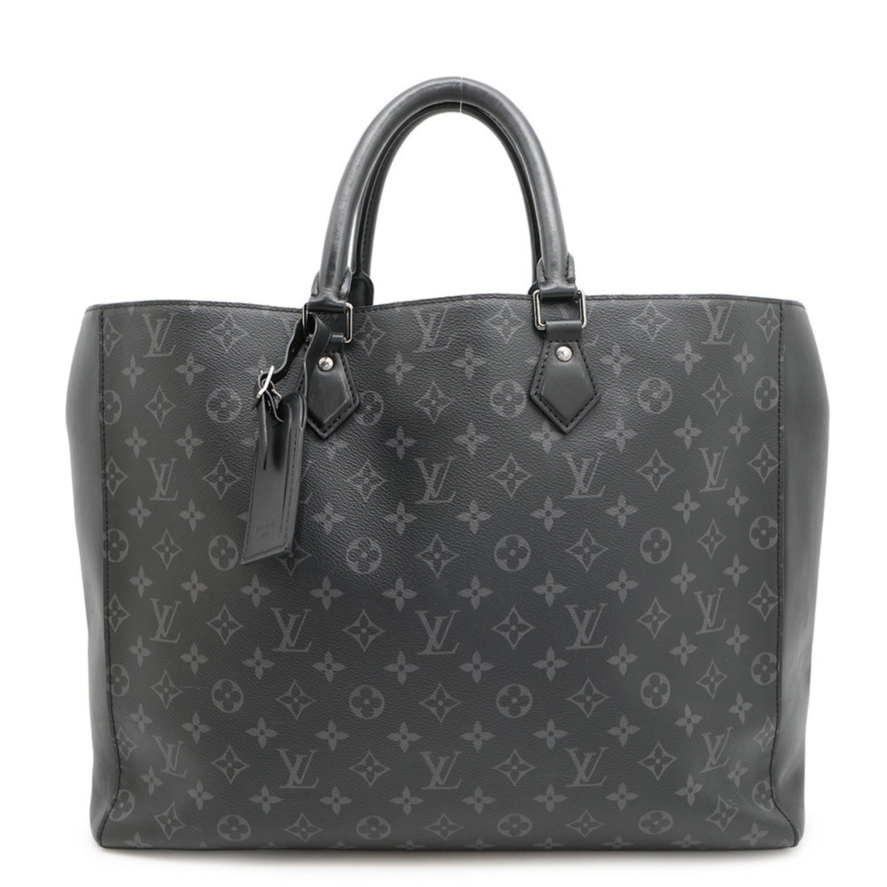 Louis Vuitton Monogram Eclipse Grand Sac Tote Bag Black