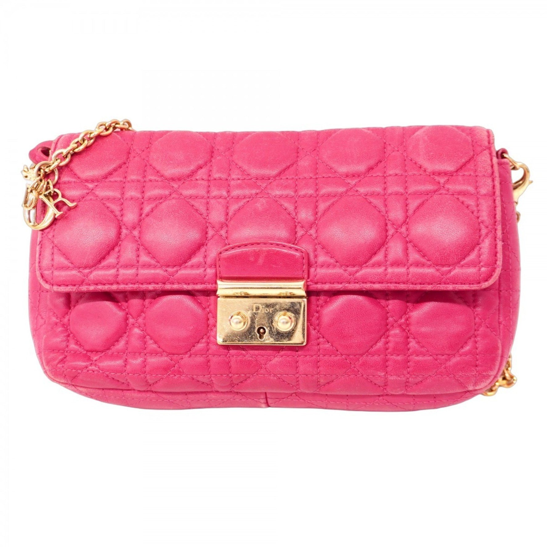 Christian Dior Cannage Leather Shoulder Bag