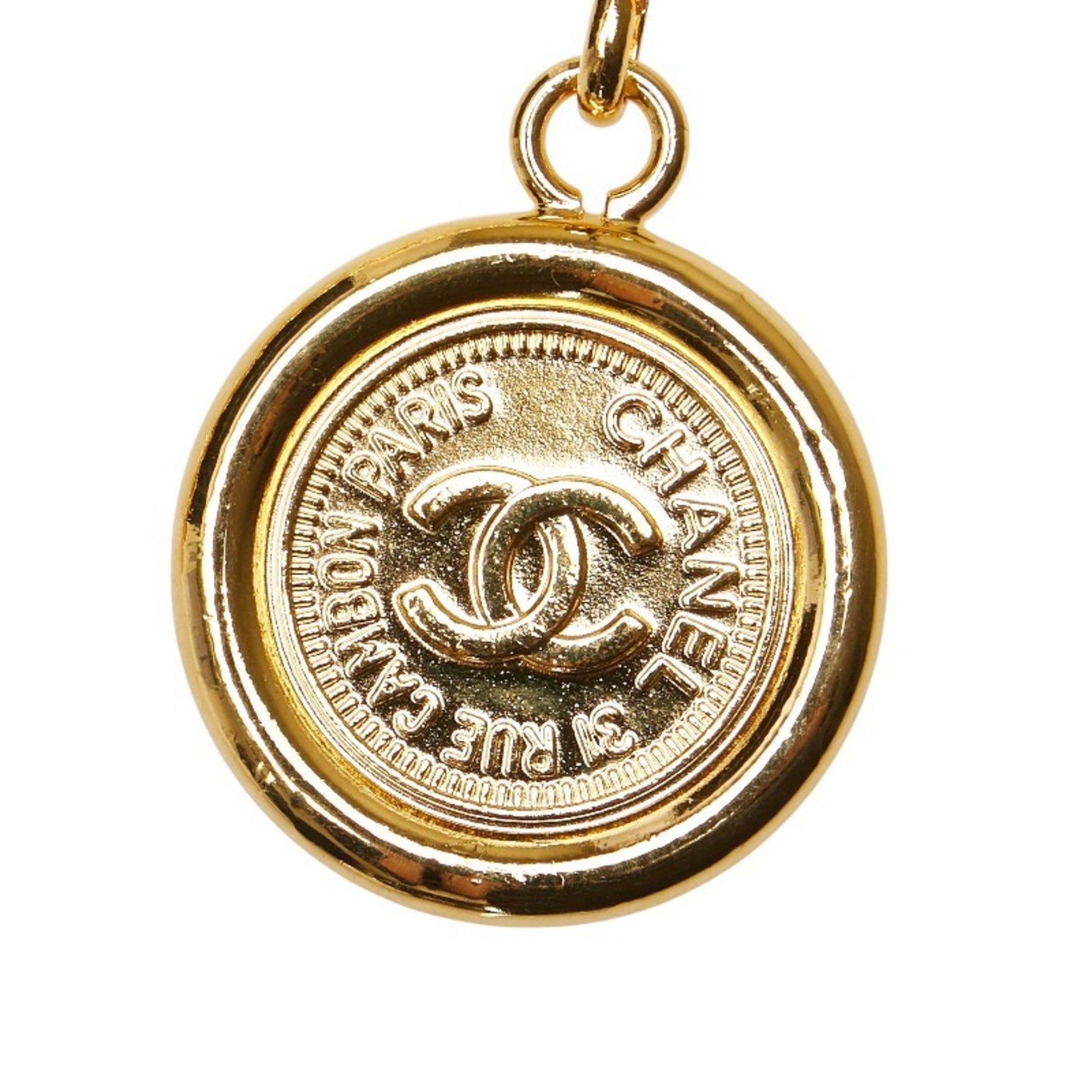 Vintage Chanel Coco Mark 31 Rue Cambon Paris Chain Belt, Plated