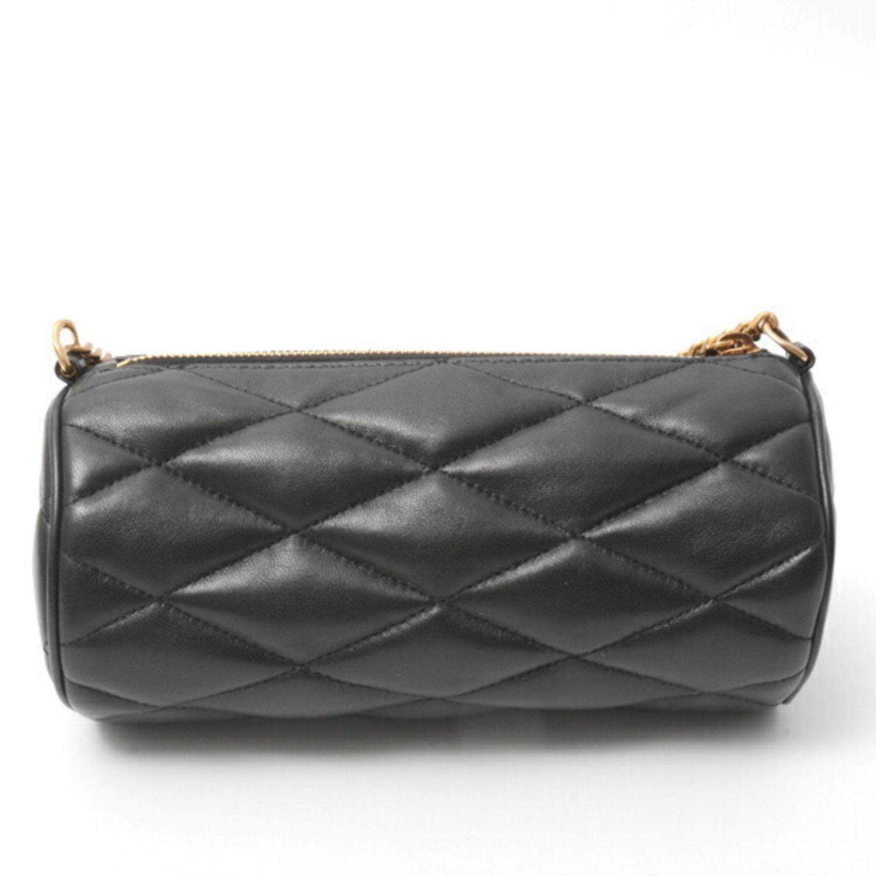Saint Laurent Women's Sade Mini Tube Bag Shoulder Lambskin Black SAINT LAURENT