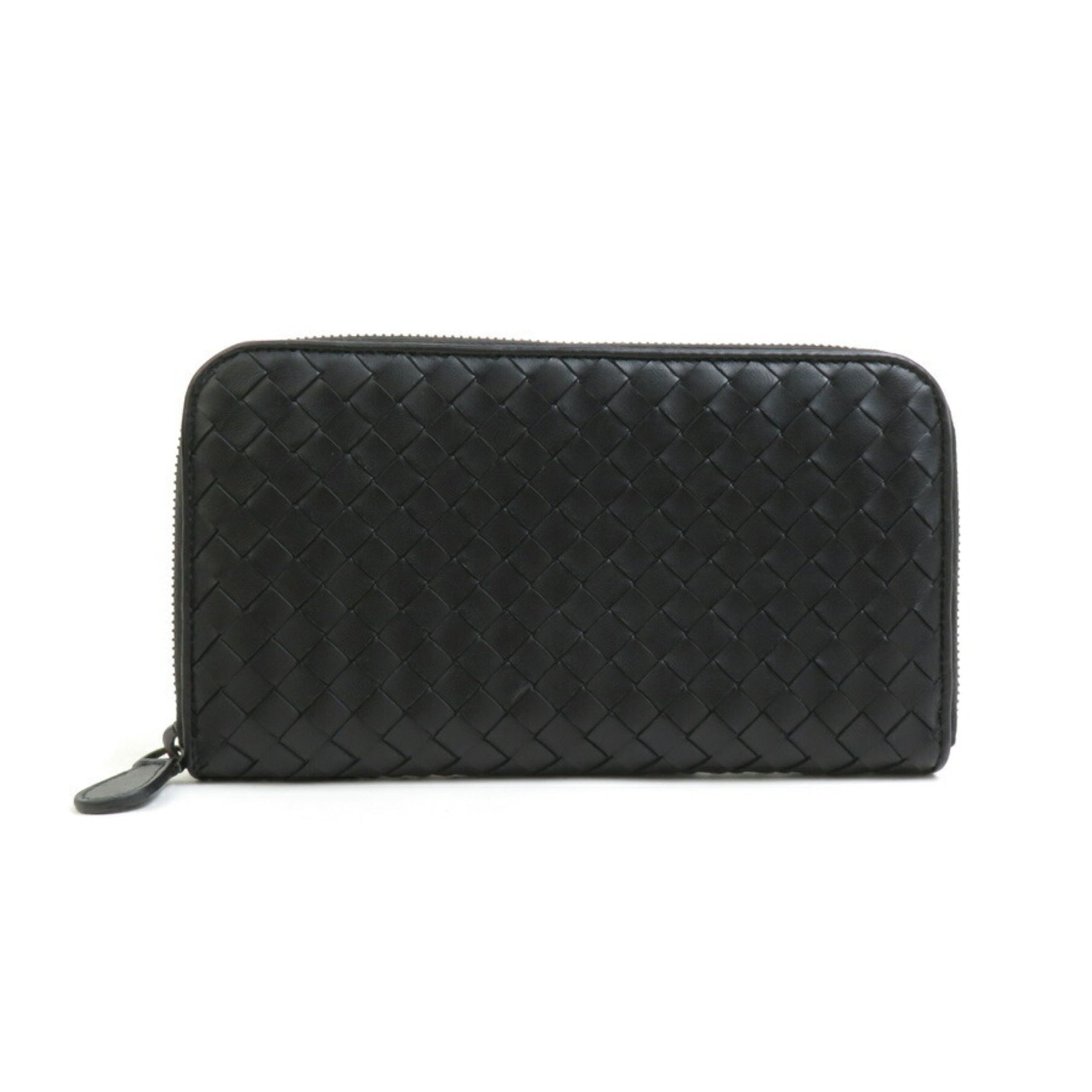 BOTTEGA VENETA Round Long Wallet Intrecciato Leather Men's