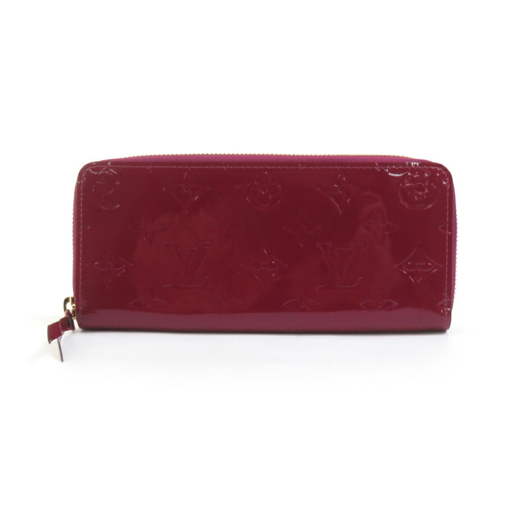 Louis Vuitton Round Long Wallet Monogram Vernis Portefeuille Clemence