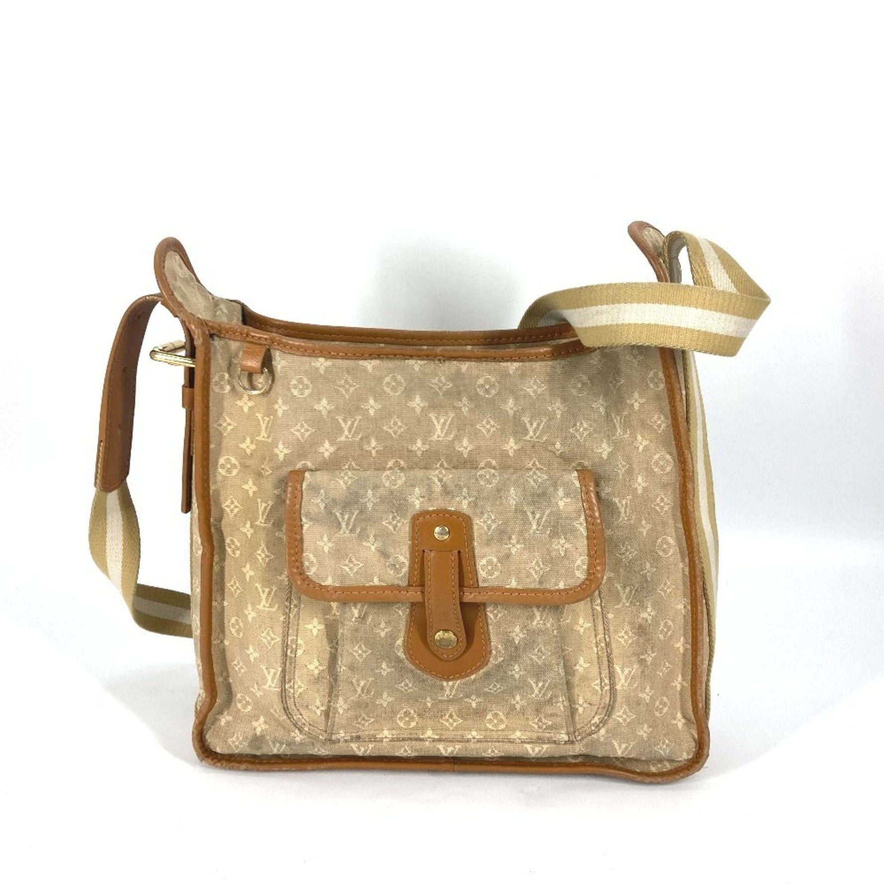 LOUIS VUITTON M92323 Monogram Mini Besas Mary Kate Shoulder Bag in Canvas, Women's, Beige