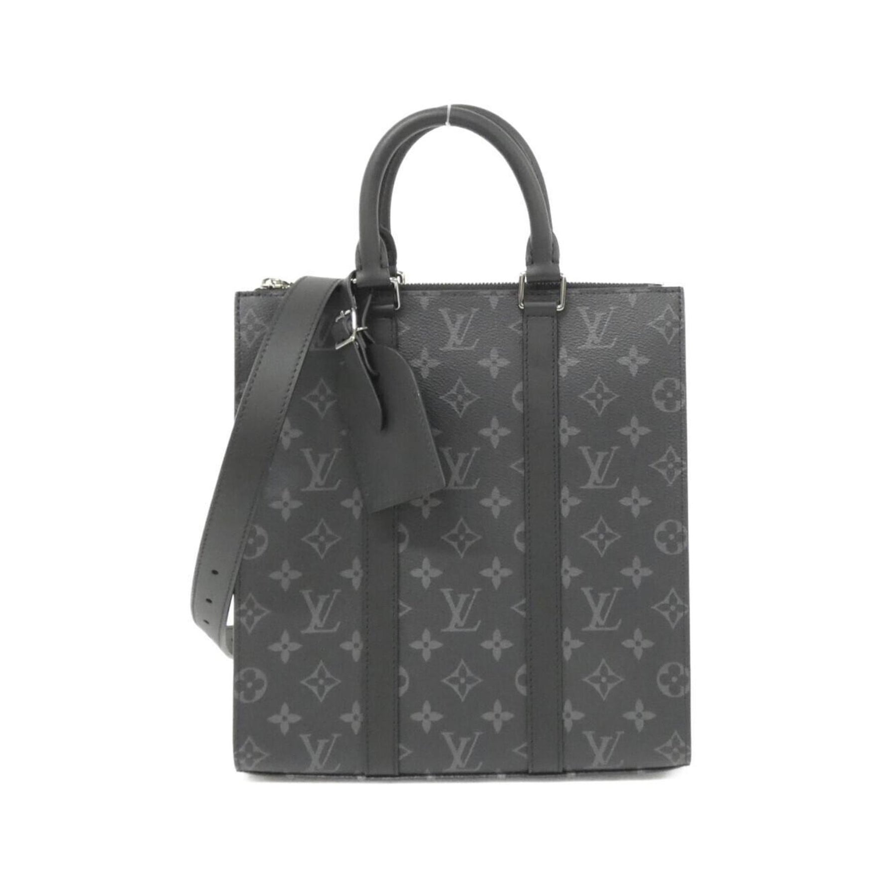 Louis Vuitton Monogram Eclipse Sac Plat Cross Handbag