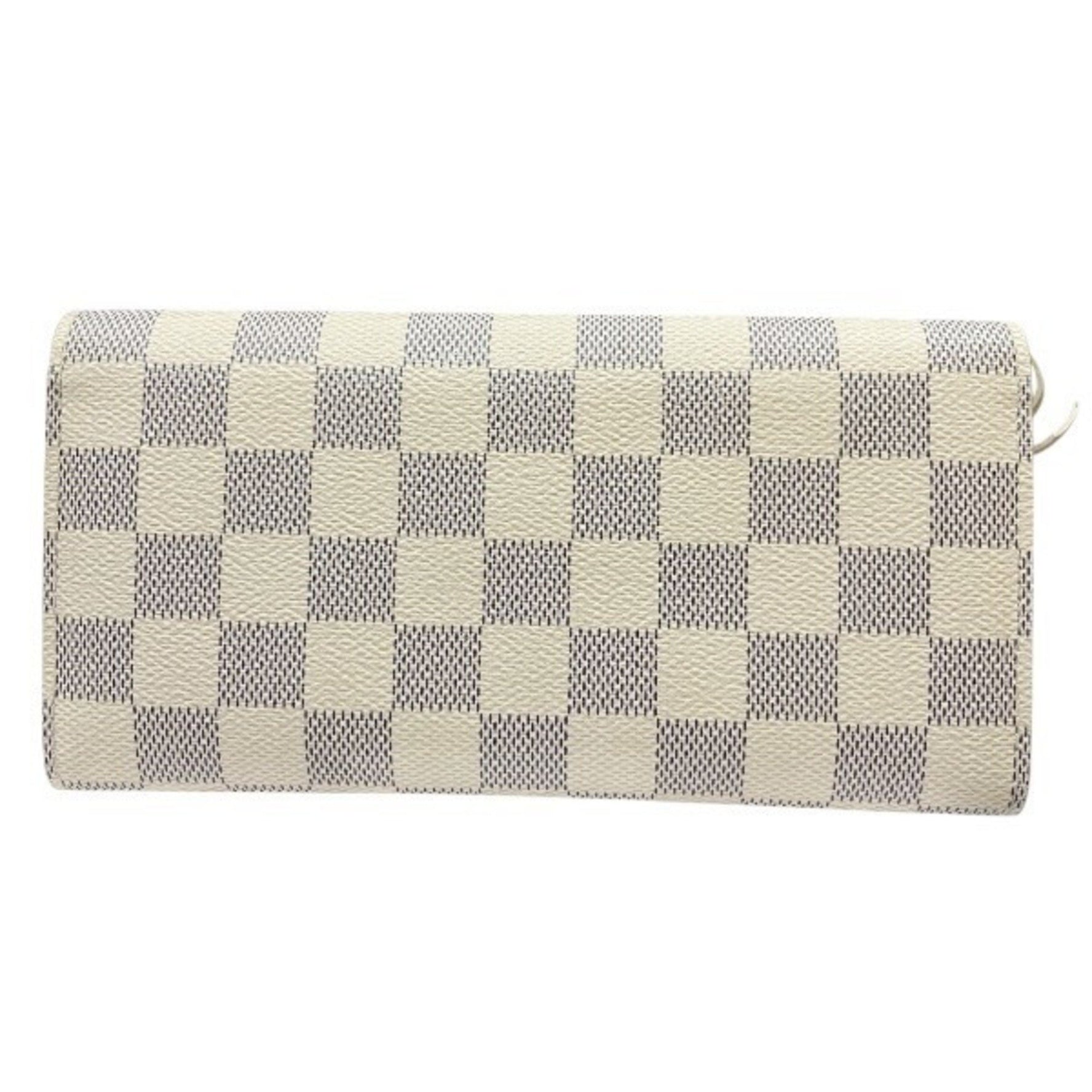 Louis Vuitton Damier Azur Portefeuille Emily N63021 Long Wallet for Men and Women