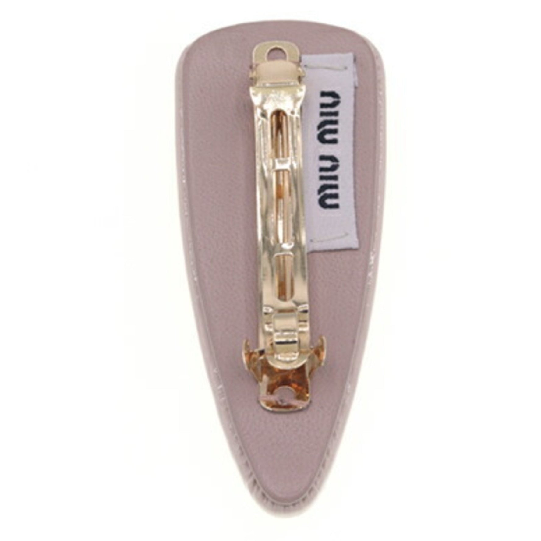 Miu Miu Miu Barrette Patent Leather Hair Clip Accessory MIU