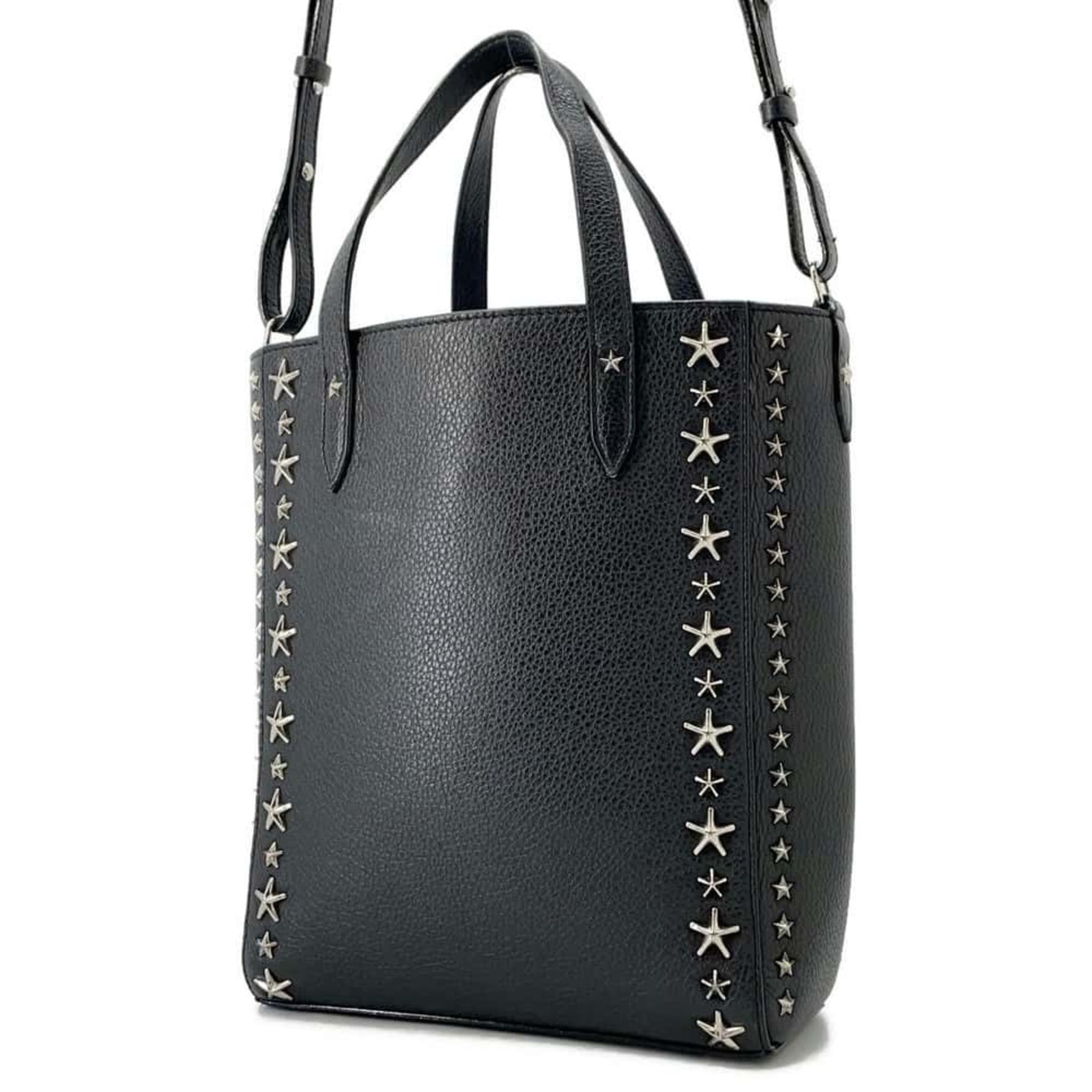 Jimmy Choo Handbag Pegasi Star Studs Leather Shoulder Bag