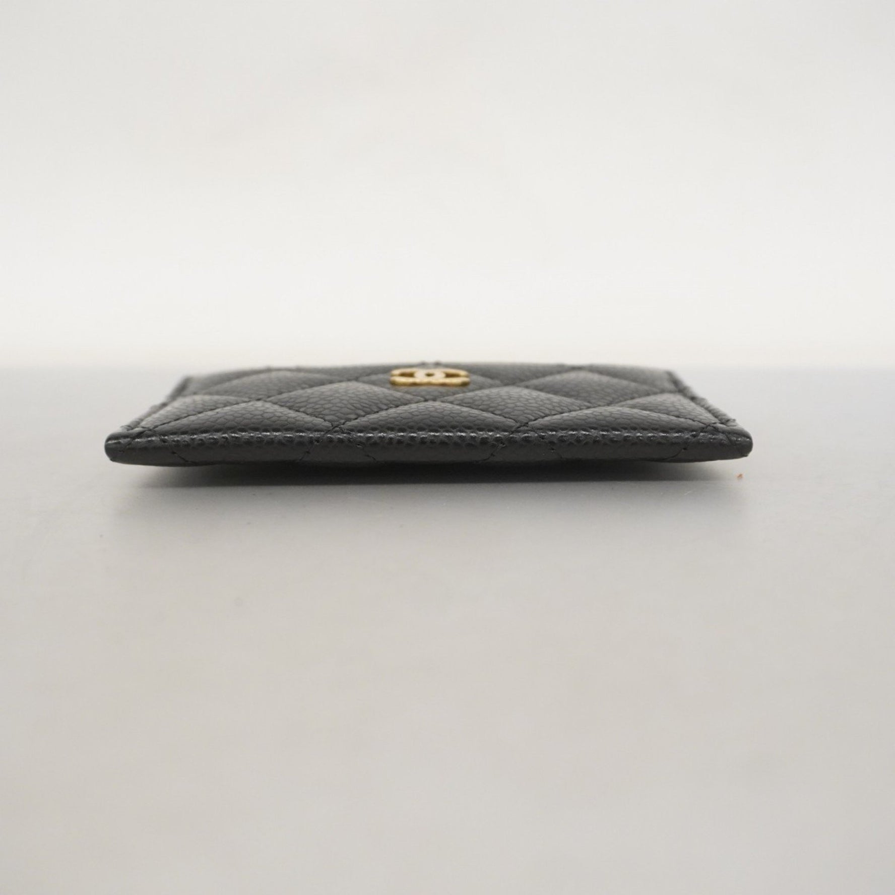 Chanel Matelasse Business Card Case in Caviar Leather