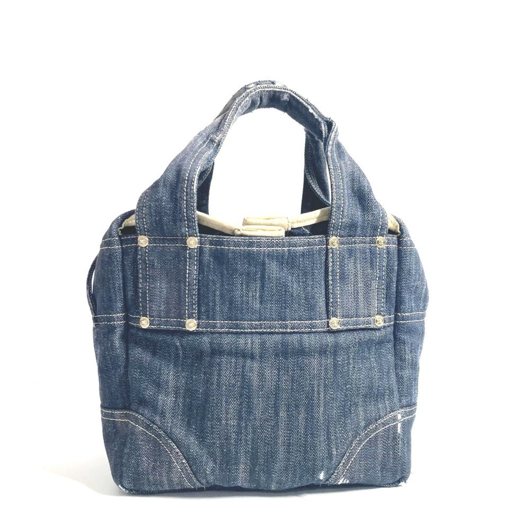 CHANEL Sparkling Denim CC Coco Mark Bag Tote Handbag