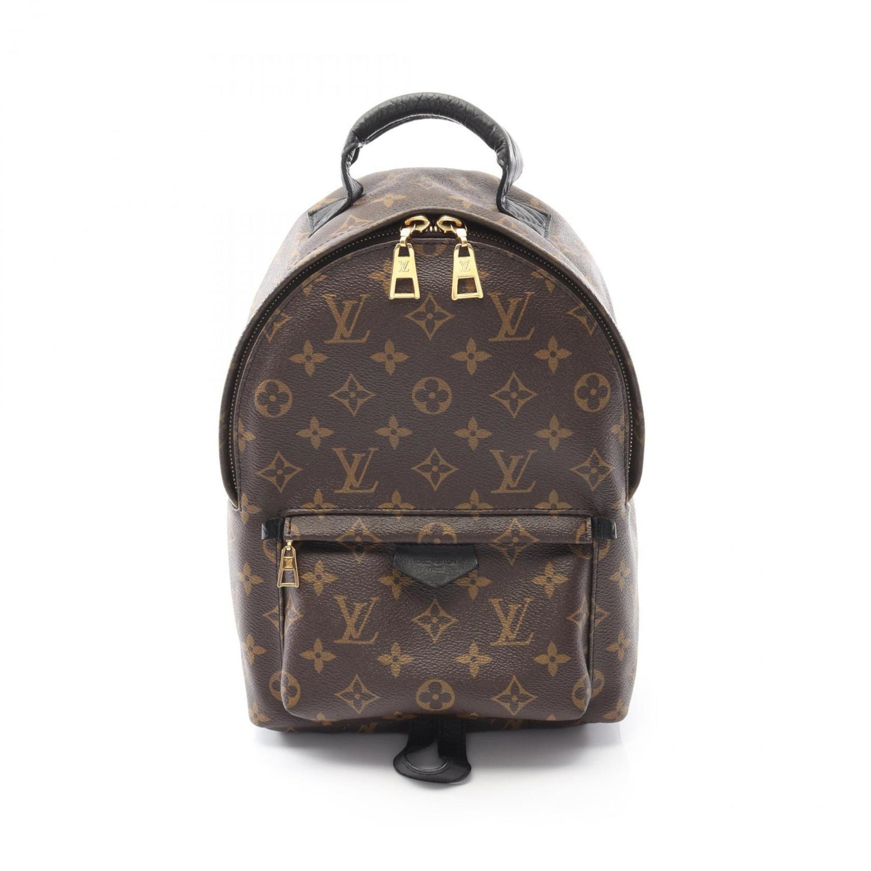 Louis Vuitton Palm Springs PM Backpack, PVC-Coated Canvas and Leather Monogram, Brown/Black