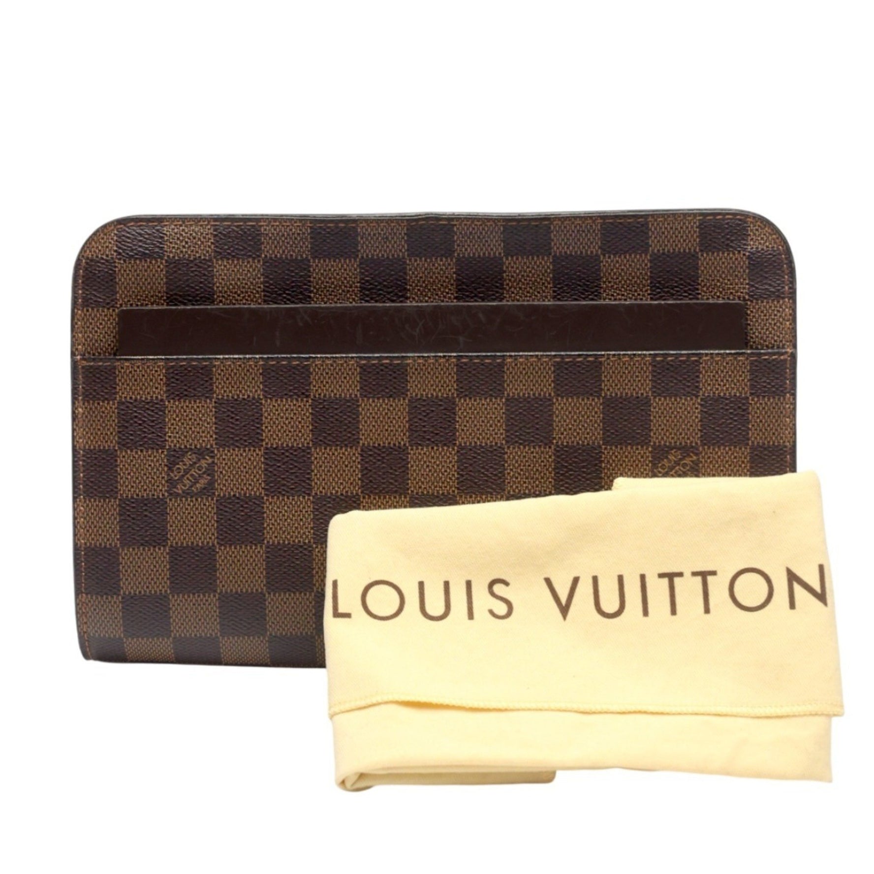 Louis Vuitton Damier Ebene Saint Canvas Second Bag/Clutch Bag