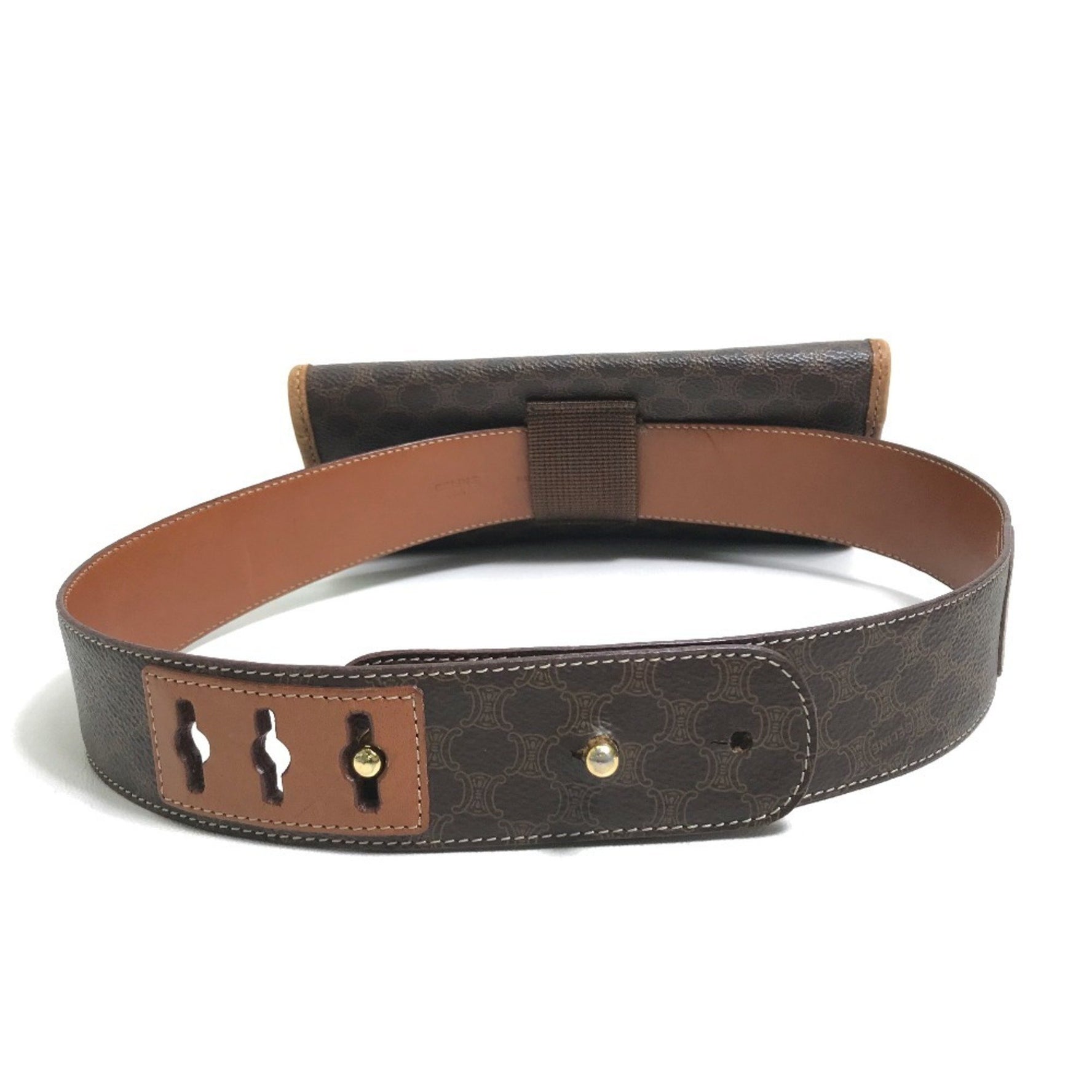 CELINE Macadam Second Bag/Waist Bag in PVC/Leather