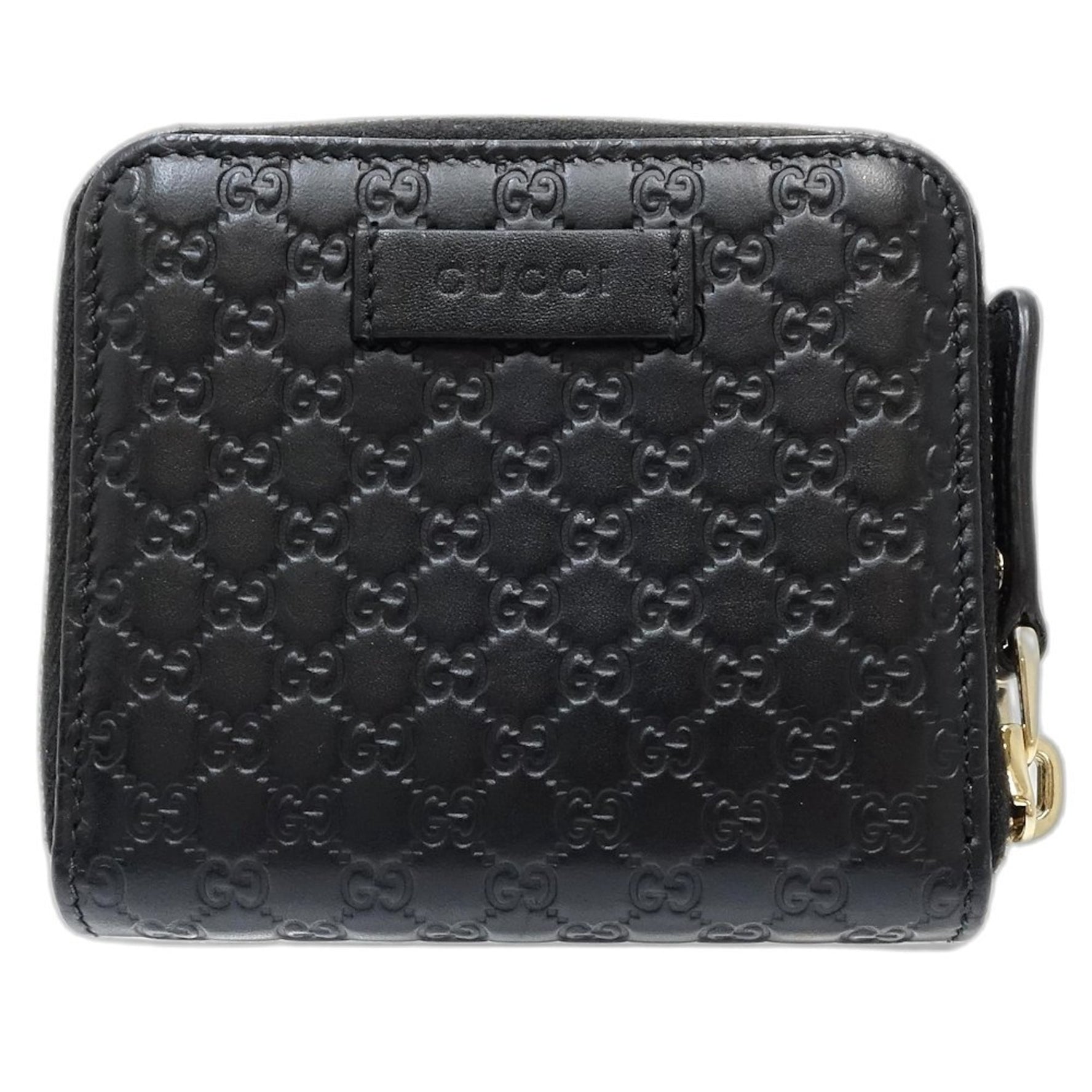 GUCCI Bi-fold Wallet Compact Micro Guccissima Leather Outlet