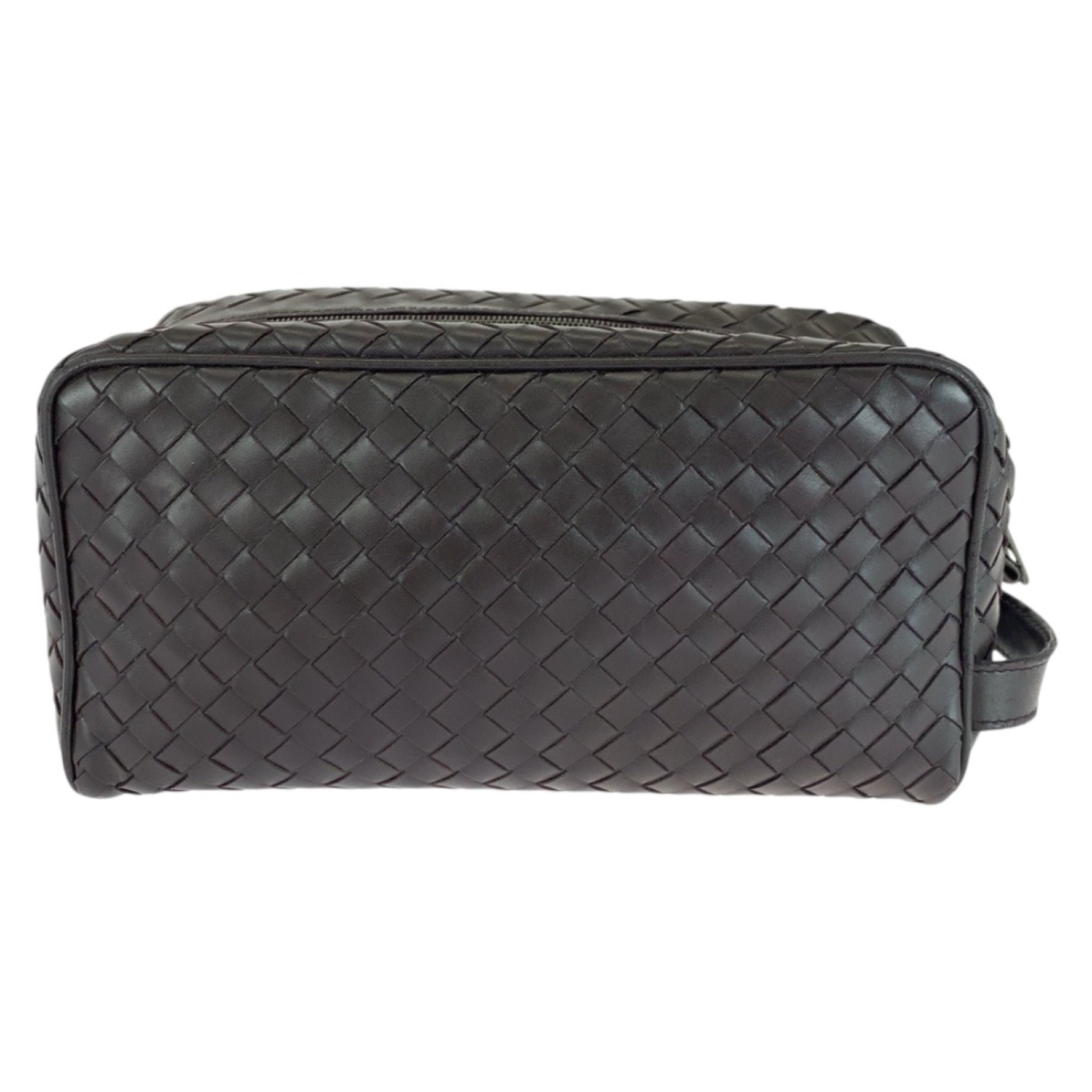 BOTTEGA VENETA Intrecciato Leather Handbag with Silver Hardware