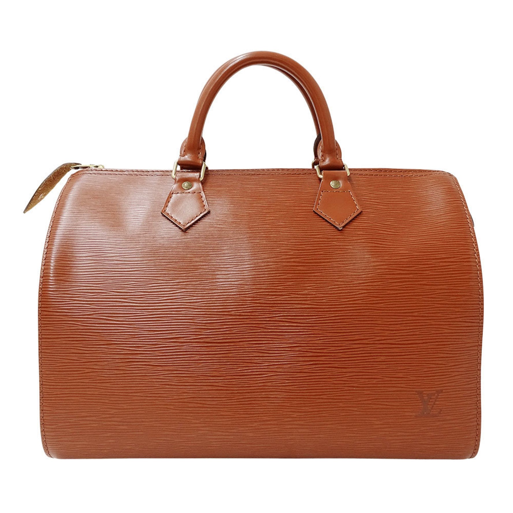 Louis Vuitton LOUIS VUITTON Bag Brand Handbag Epi Leather Speedy 30 Kenya Brown Mini Boston