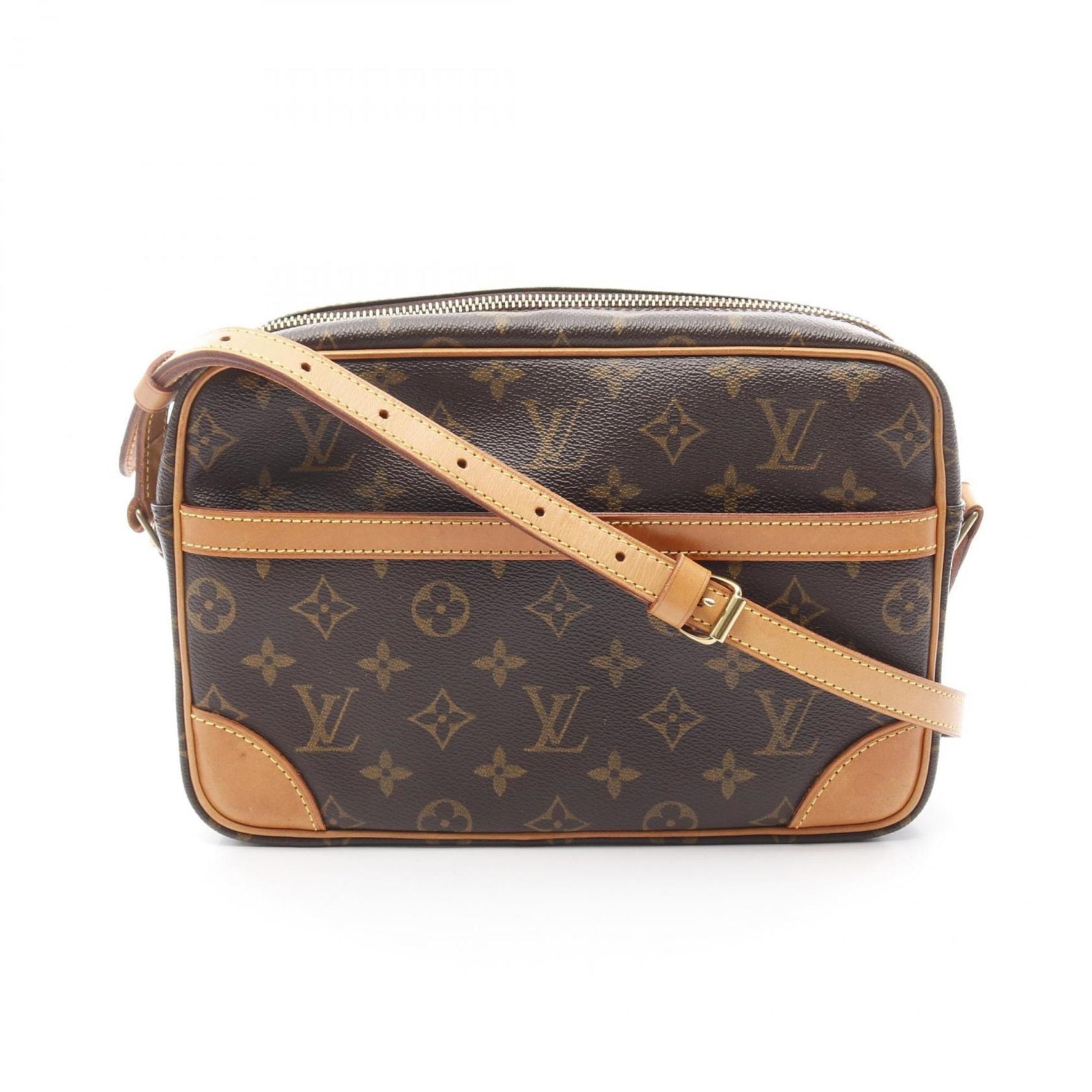 Louis Vuitton Trocadero 27 Monogram Shoulder Bag Coated Canvas Leather