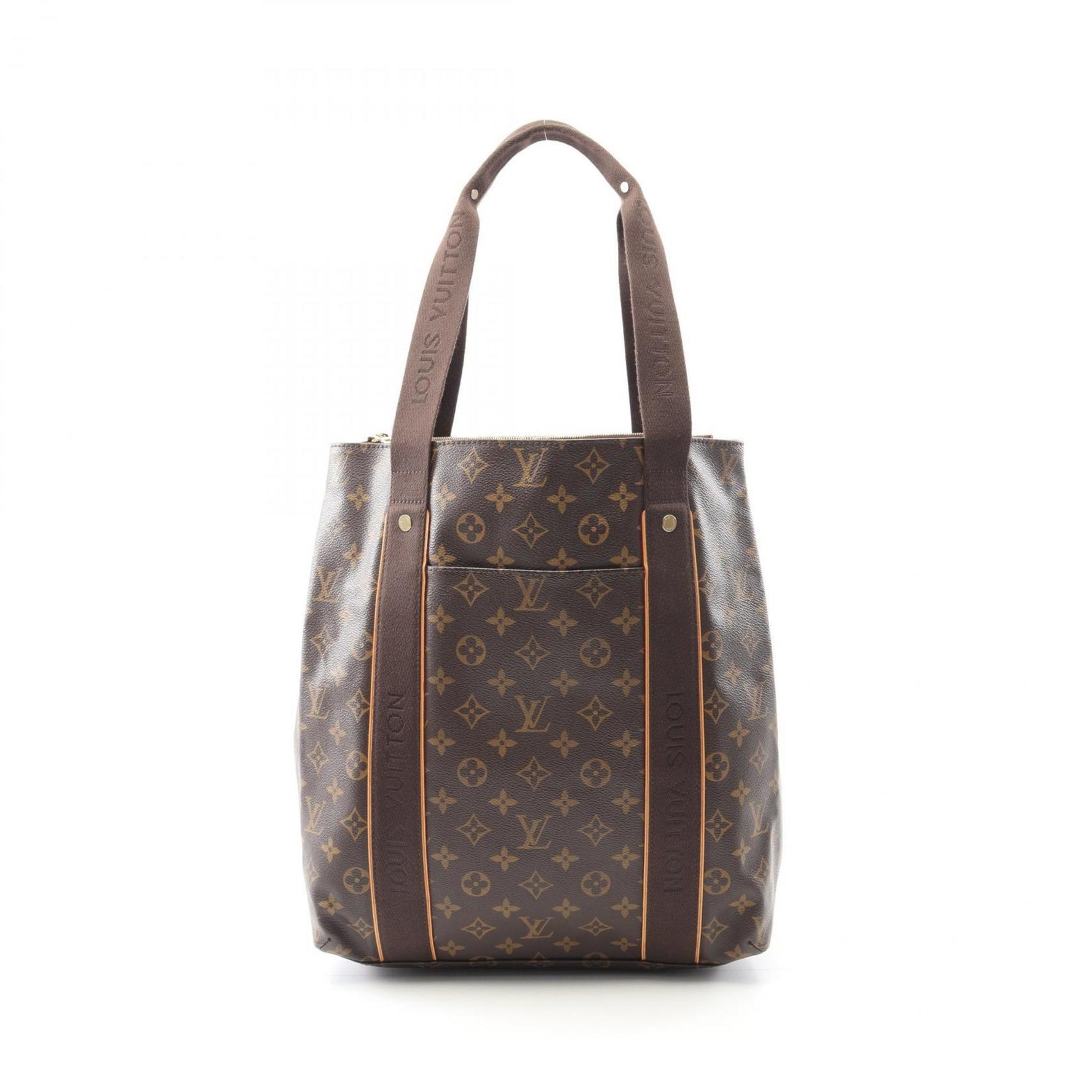 Louis Vuitton Cabas Bobur Tote Bag, Coated Canvas and Leather, Monogram, Men's