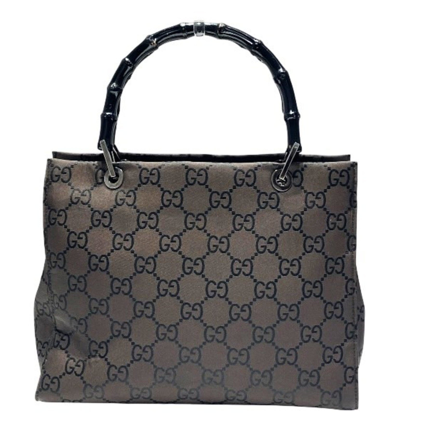 Gucci Bamboo 002-1016 Nylon Handbag