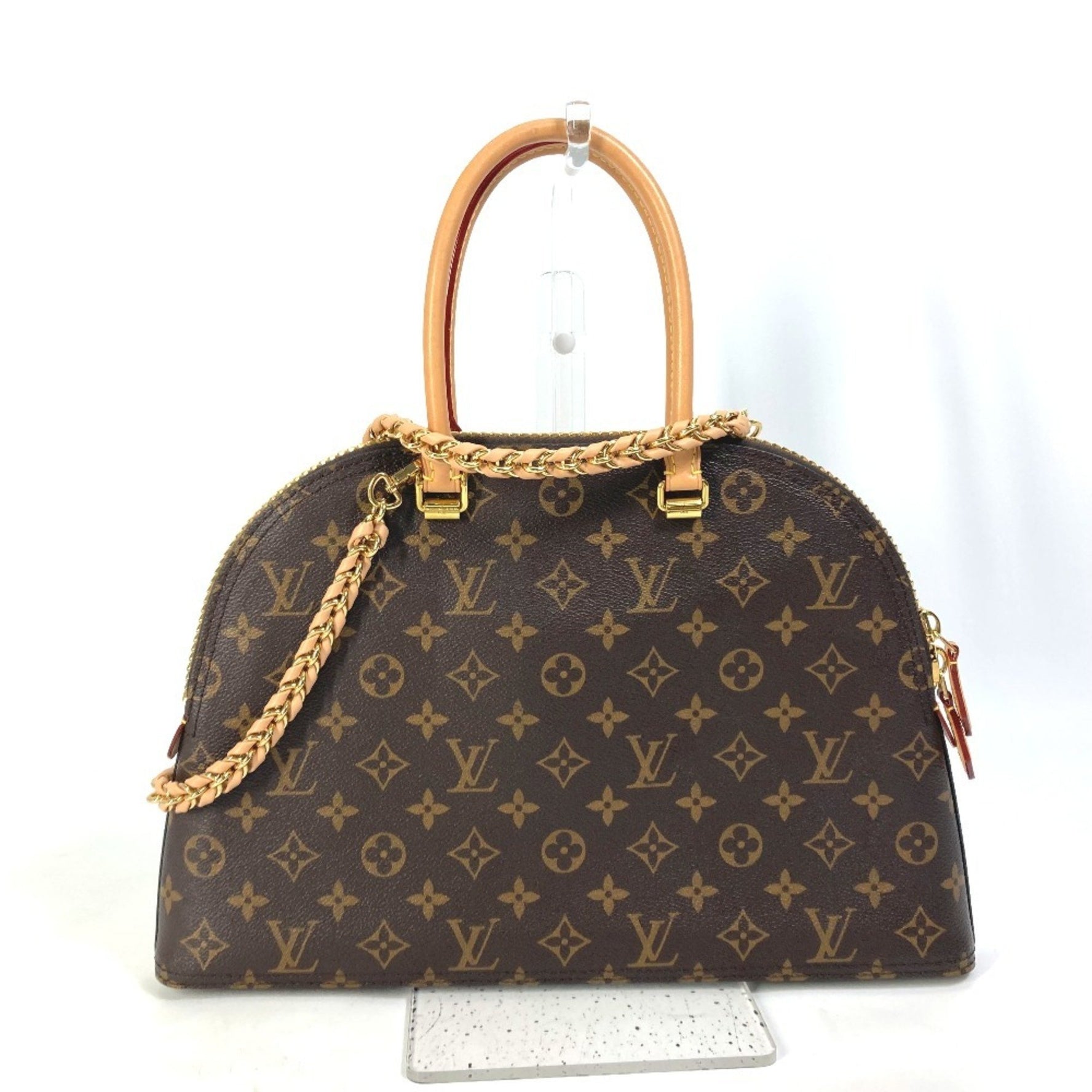 Louis Vuitton Monogram LV Moon Alma Shoulder Bag with Chain and Handbag, Canvas, Brown
