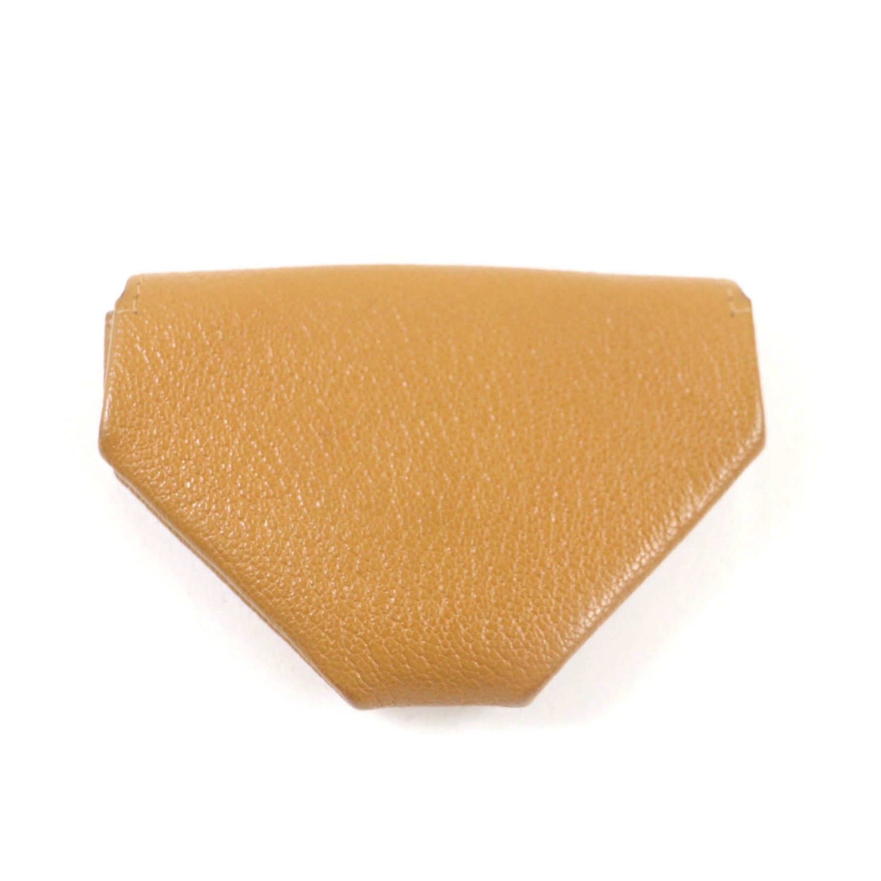 HERMES Levain Quatre Verso Two-Tone Chevre Mysore Wallet/Coin Case, Brown and Pink, Y Stamp, Made in France