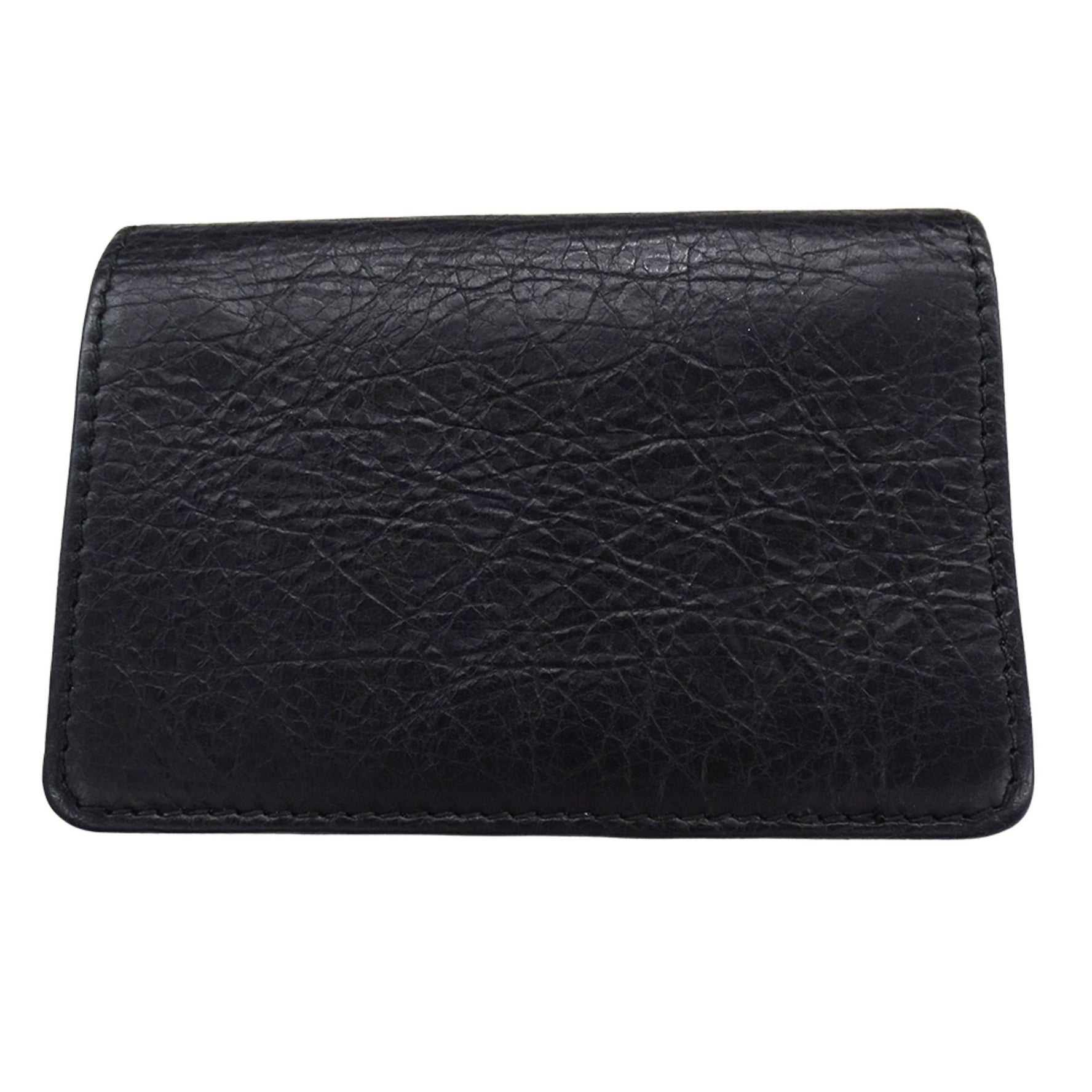 Balenciaga Card Case Classic Leather Bifold Business Case, Size Compact