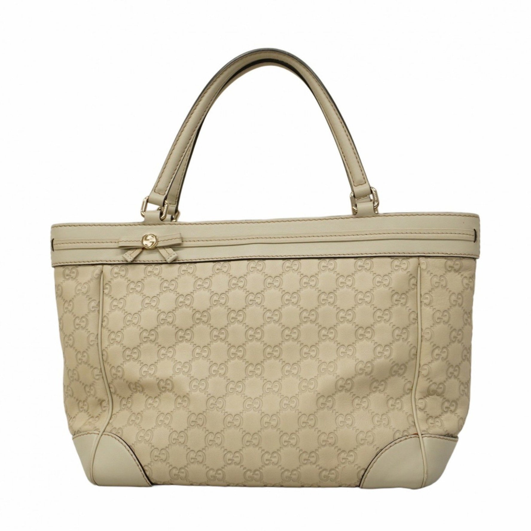 Gucci Tote Bag Guccissima Leather Champagne