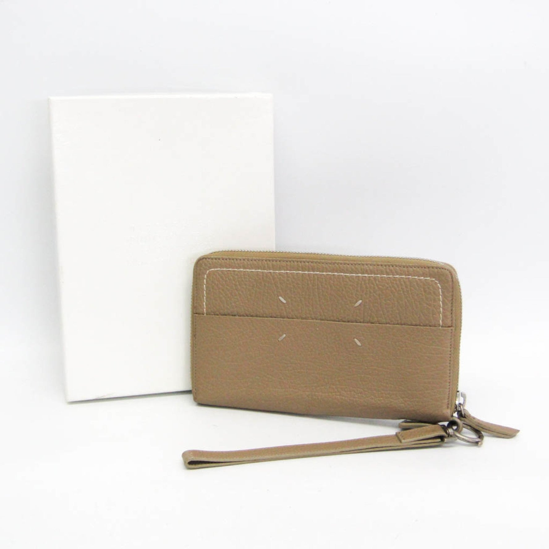 Maison Margiela 4 Stitch Organizer Wallet Men,Women Leather Long Wallet (bi-fold)