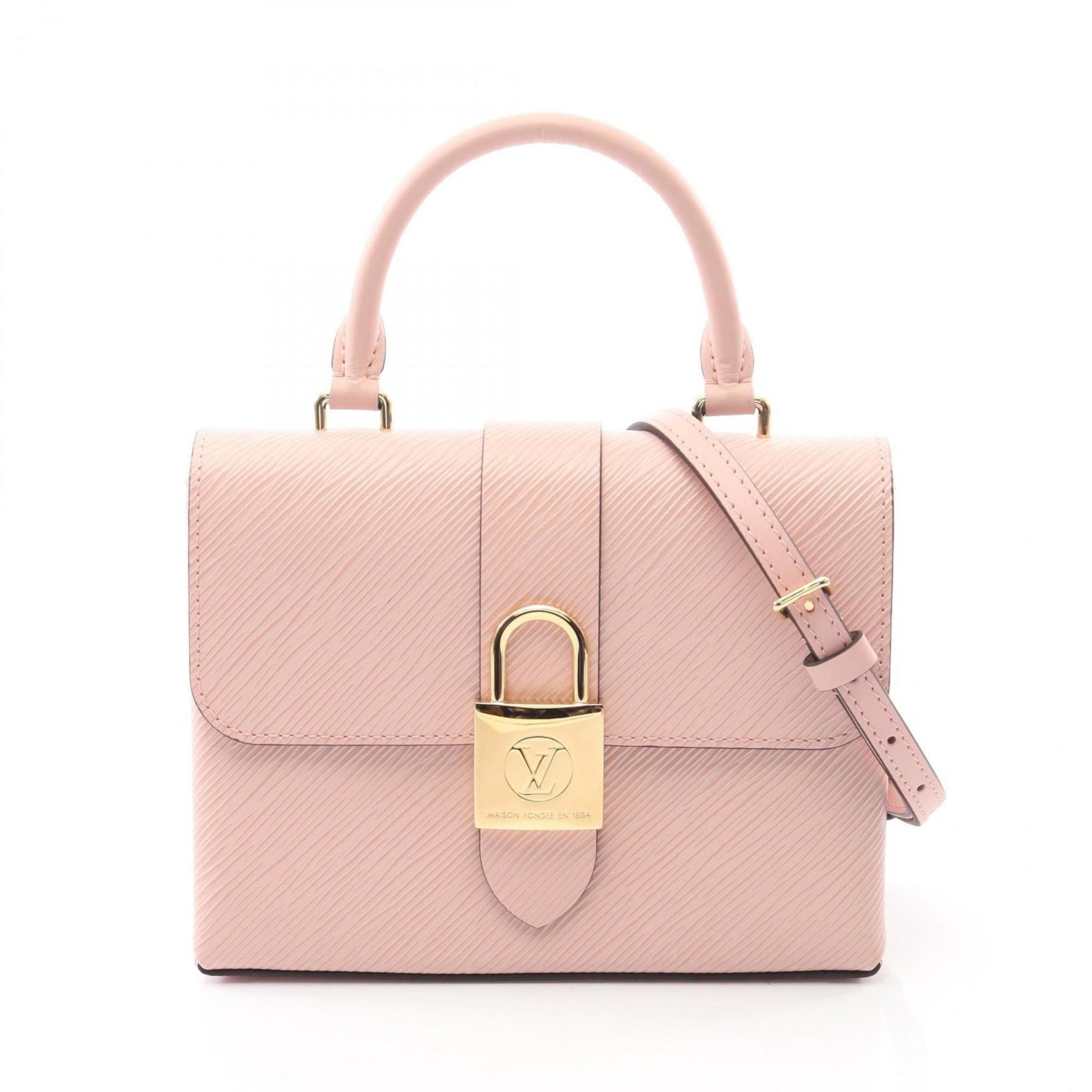 Louis Vuitton Rocky BB Epi Leather Rose Ballerine Handbag