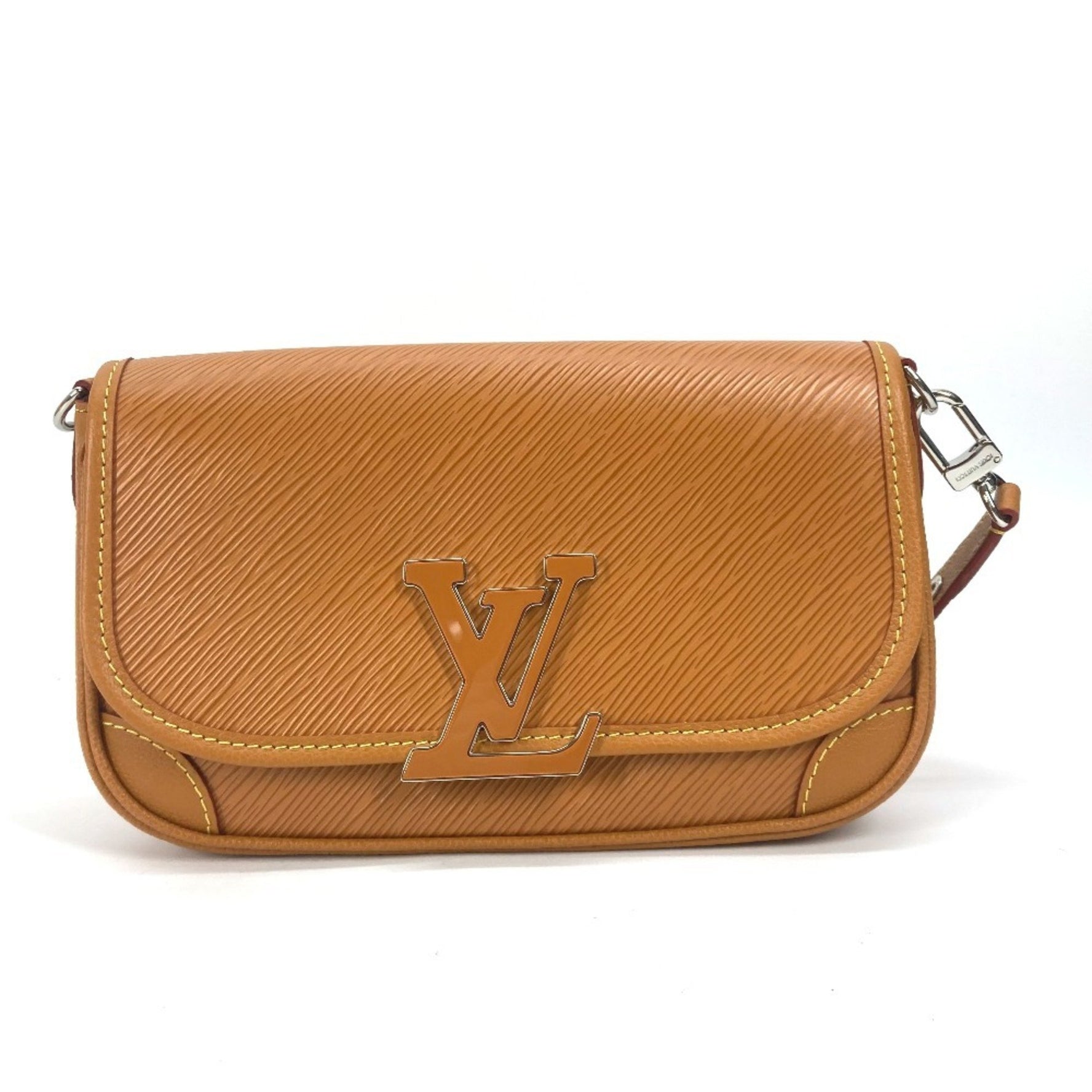 LOUIS VUITTON M59459 Epi Bussi NM Pochette Shoulder Bag in Leather, Women's, Beige