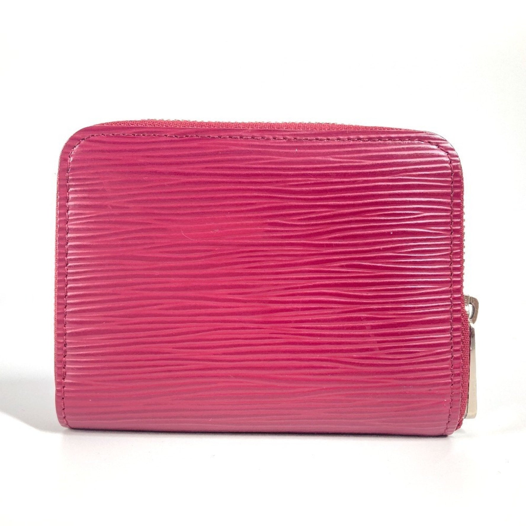Louis Vuitton Epi Zippy Coin Purse Wallet Round Zipper Wallet/Coin Case Leather Fuchsia Pink