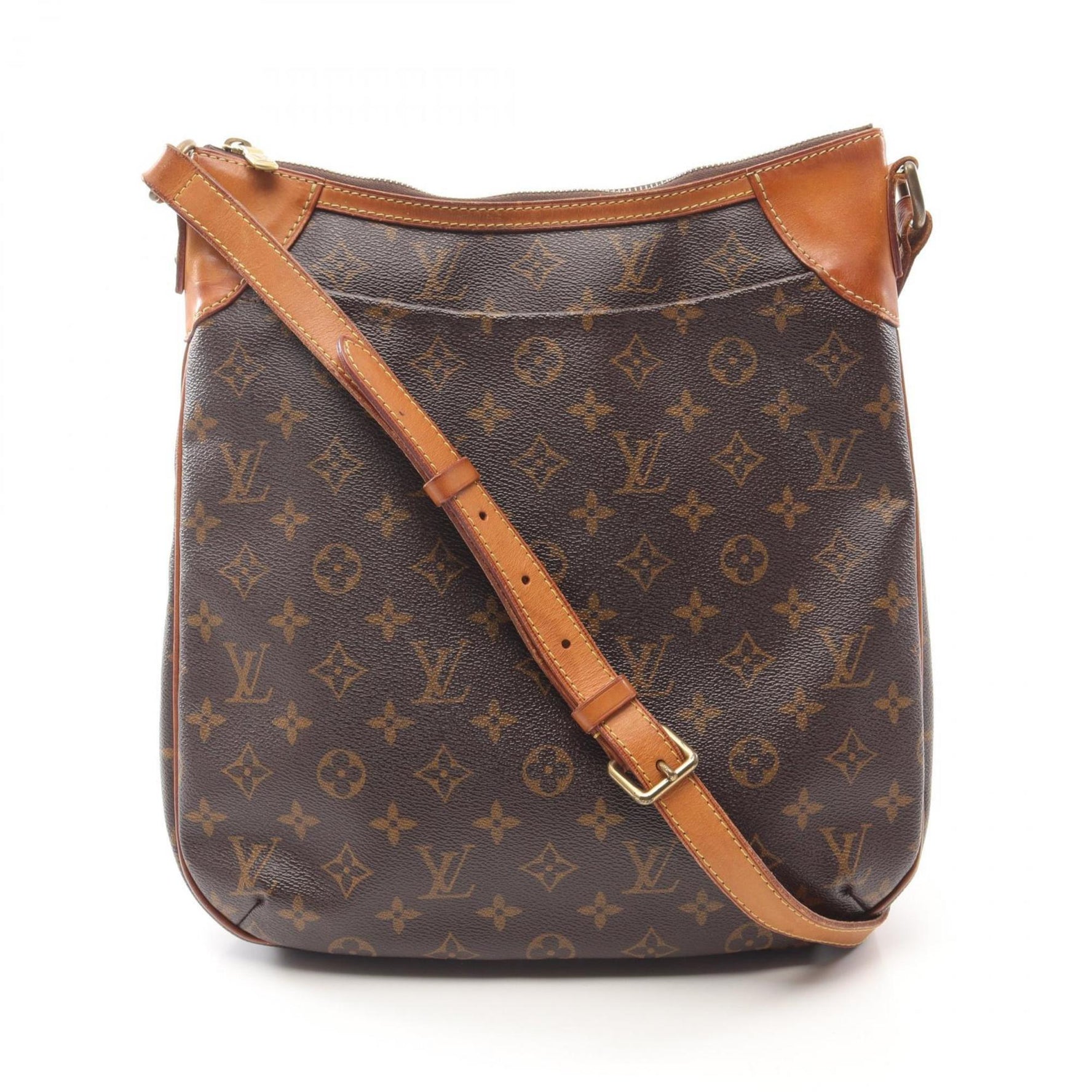 Louis Vuitton Odeon MM Shoulder Bag Coated Canvas Leather Monogram