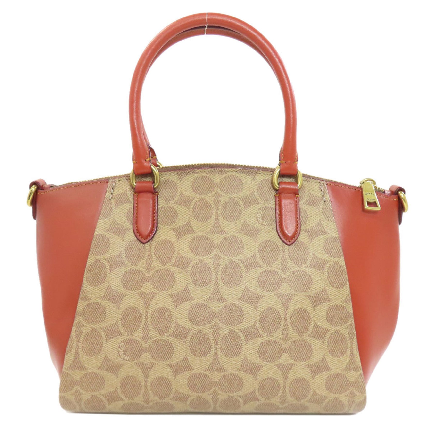 Coach Ellis Satchel Signature Handbag Leather