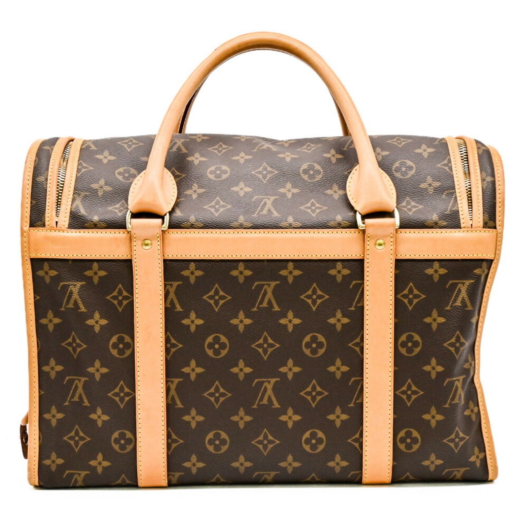 Louis Vuitton Sacchamp 40 Monogram Small Dog Carrier Bag Mesh Window Pet Cat