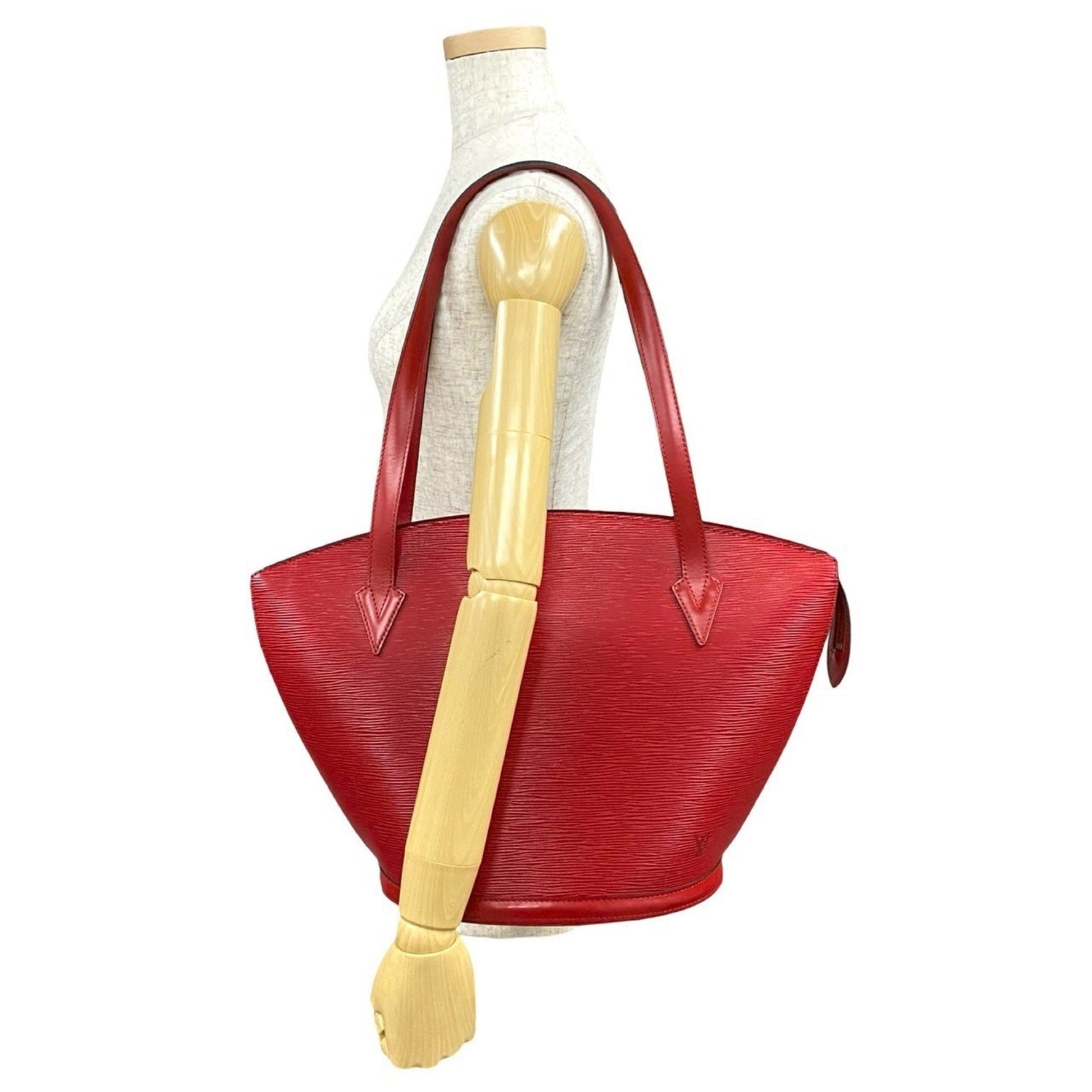Louis Vuitton Saint-Jacques Shopping Epi Leather Tote Bag in Castilian Red (02650)