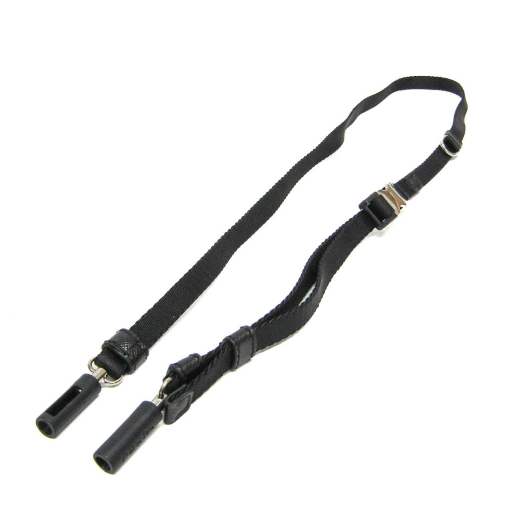 Prada Nylon Canvas Others Black AirPods carry strap neck strap 2ZD007
