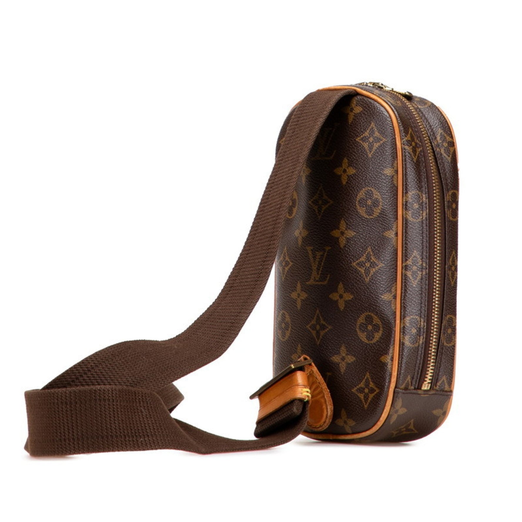 Louis Vuitton Monogram Pochette Ganju Body Bag/Waist Bag PVC Leather